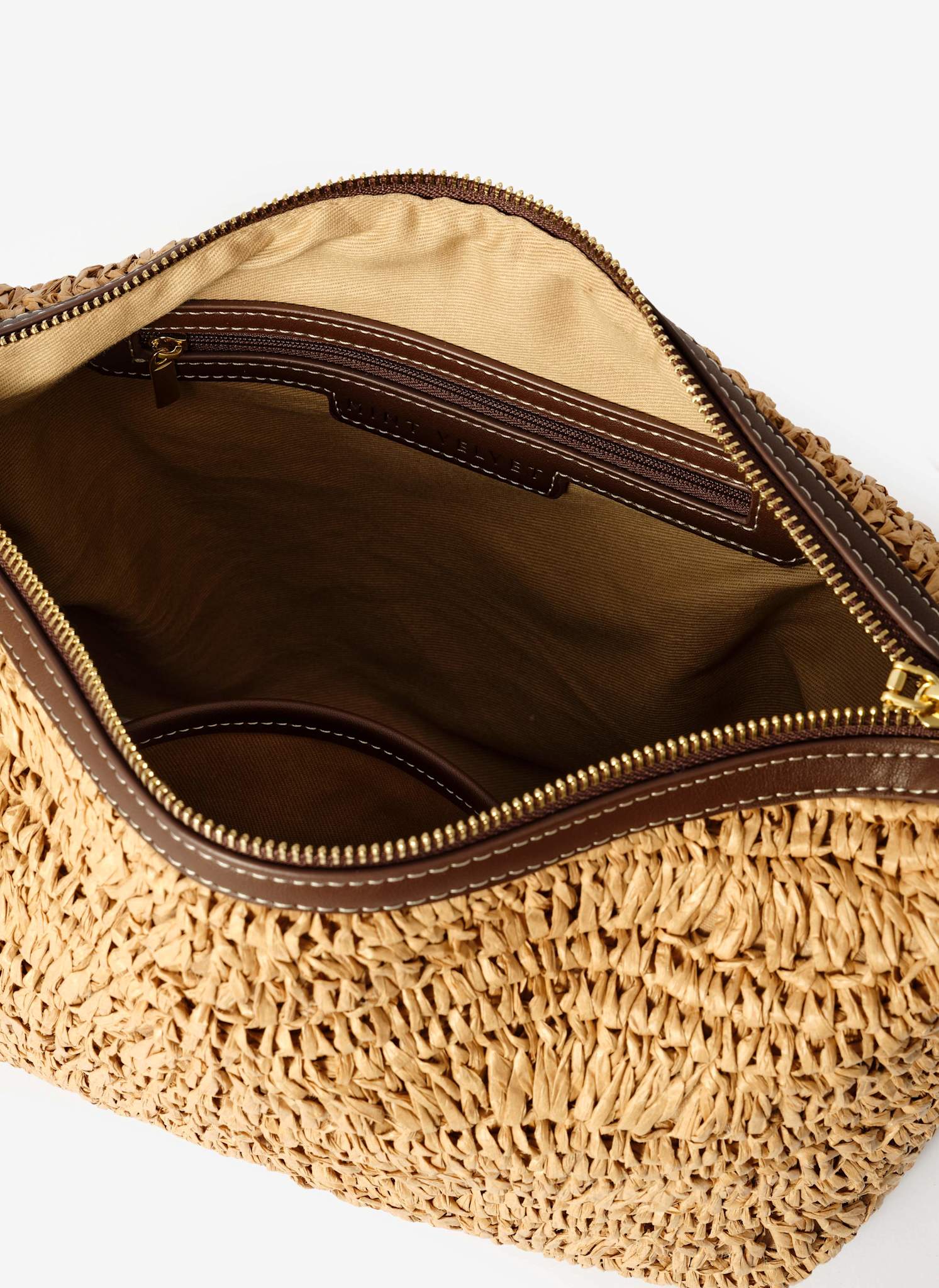 Jessie Neutral Woven Shoulder Bag - Image 5