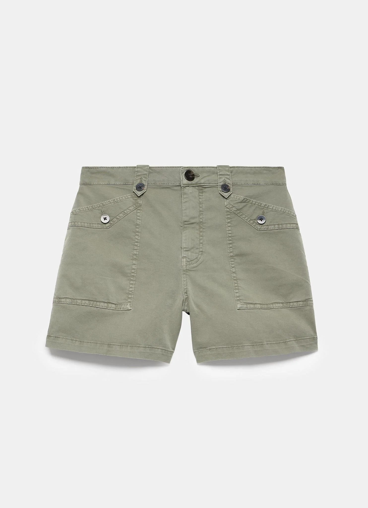 Khaki Utility Shorts - Image 6