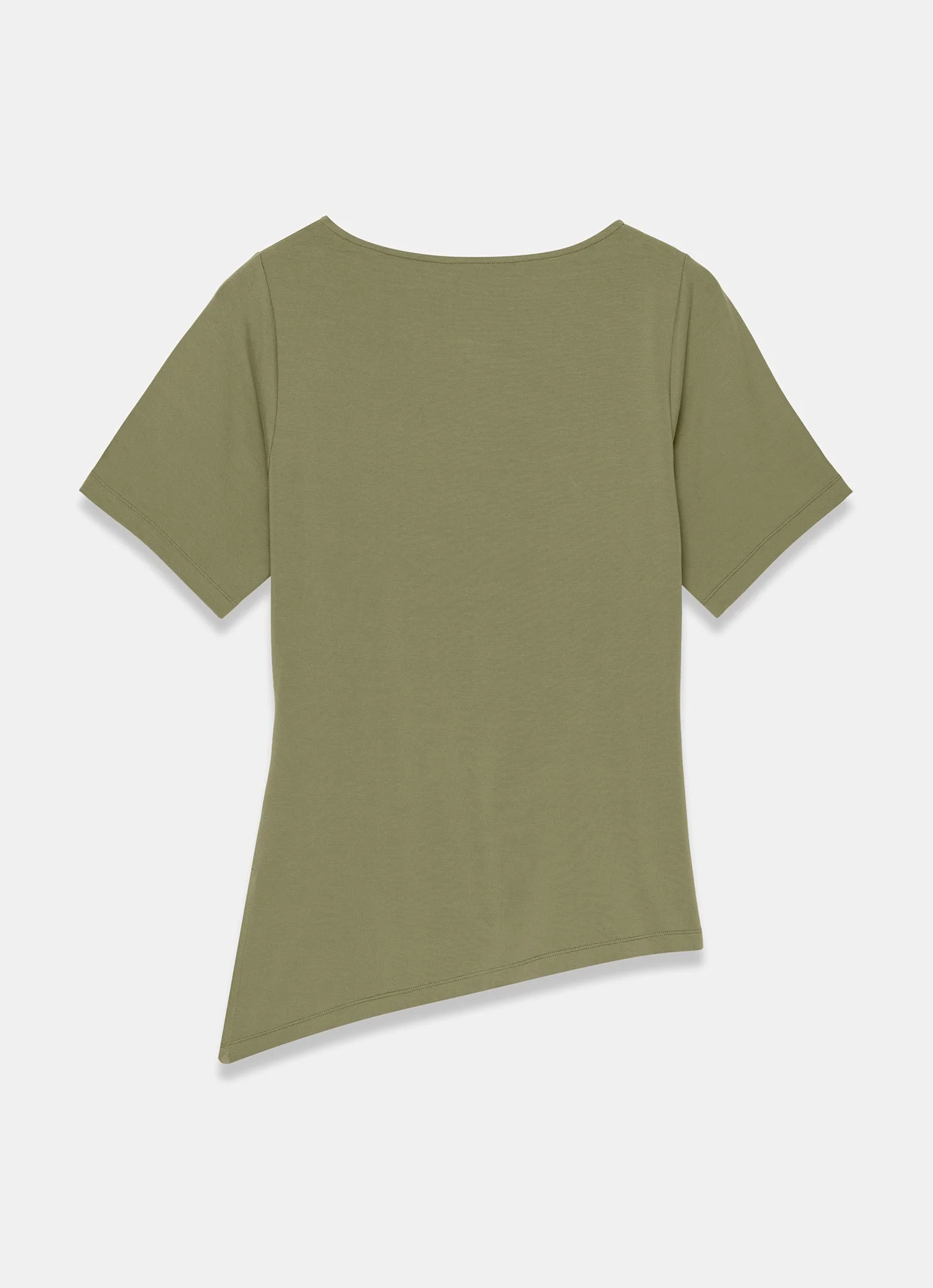 Khaki Gathered Detail Top - Image 7
