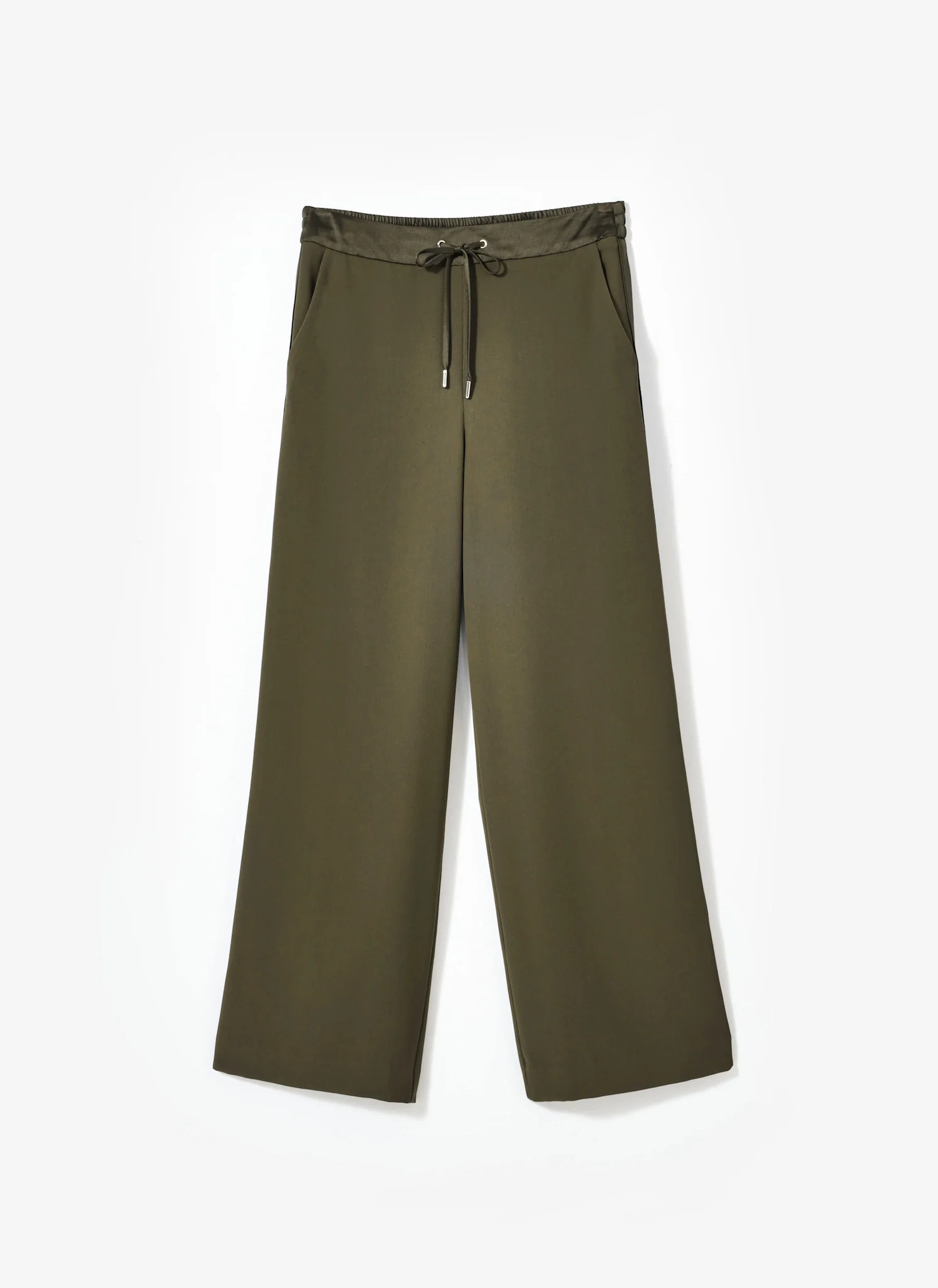 Khaki Side Stripe Wide Trousers - Image 7