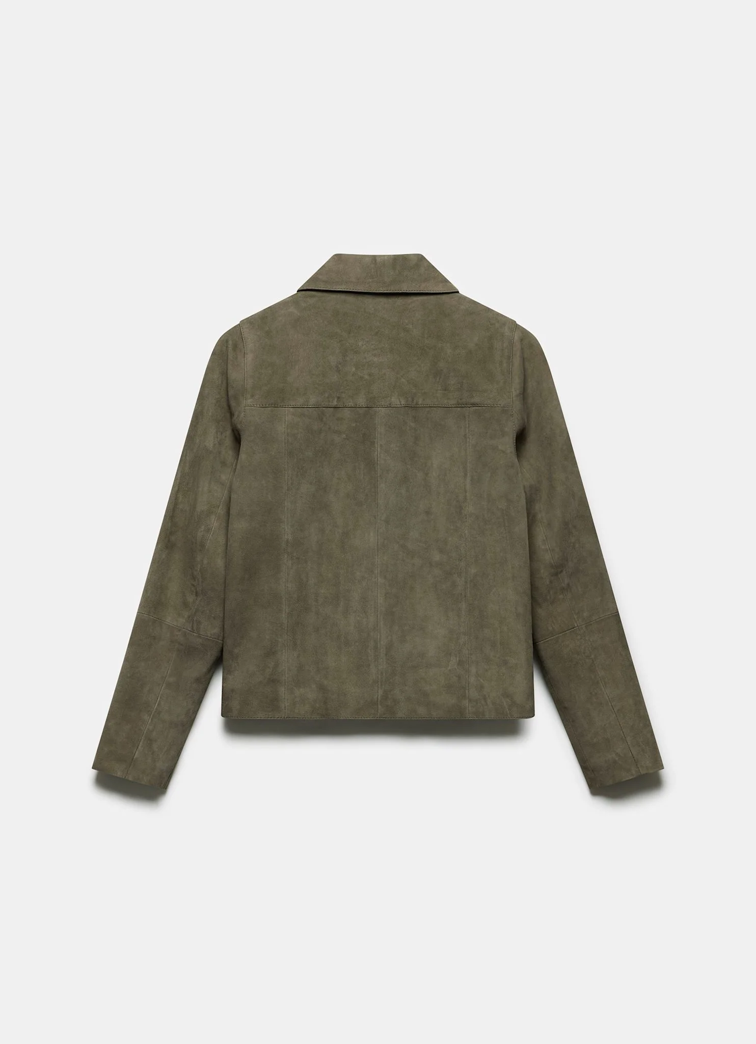 Khaki Suede Jacket - Image 8