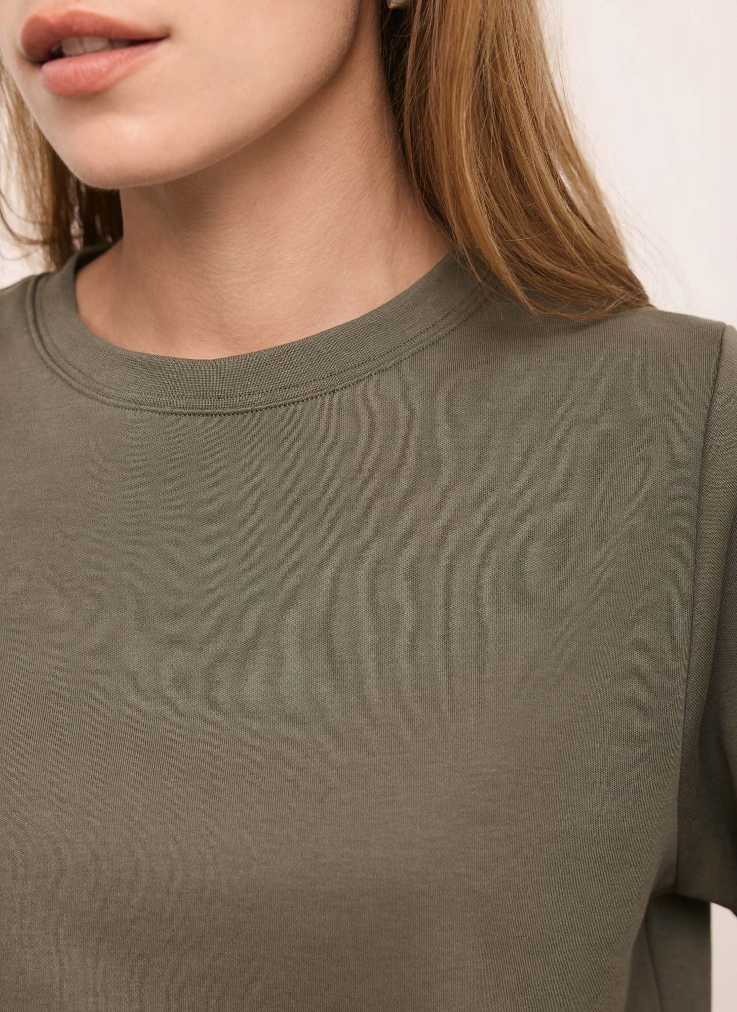 Khaki Ultimate Cotton T-Shirt - Image 4