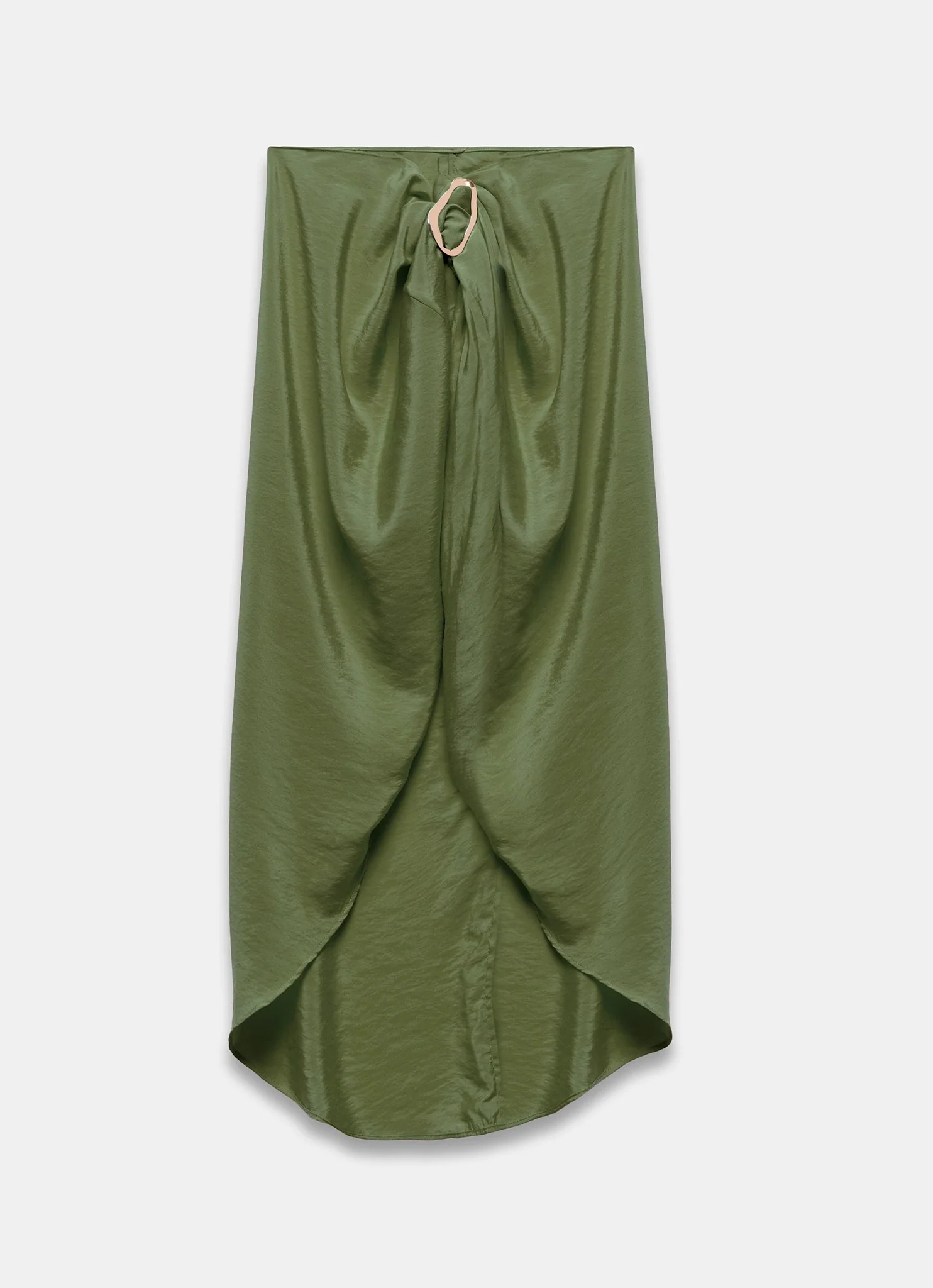 Khaki Gold Trim Sarong - Image 5