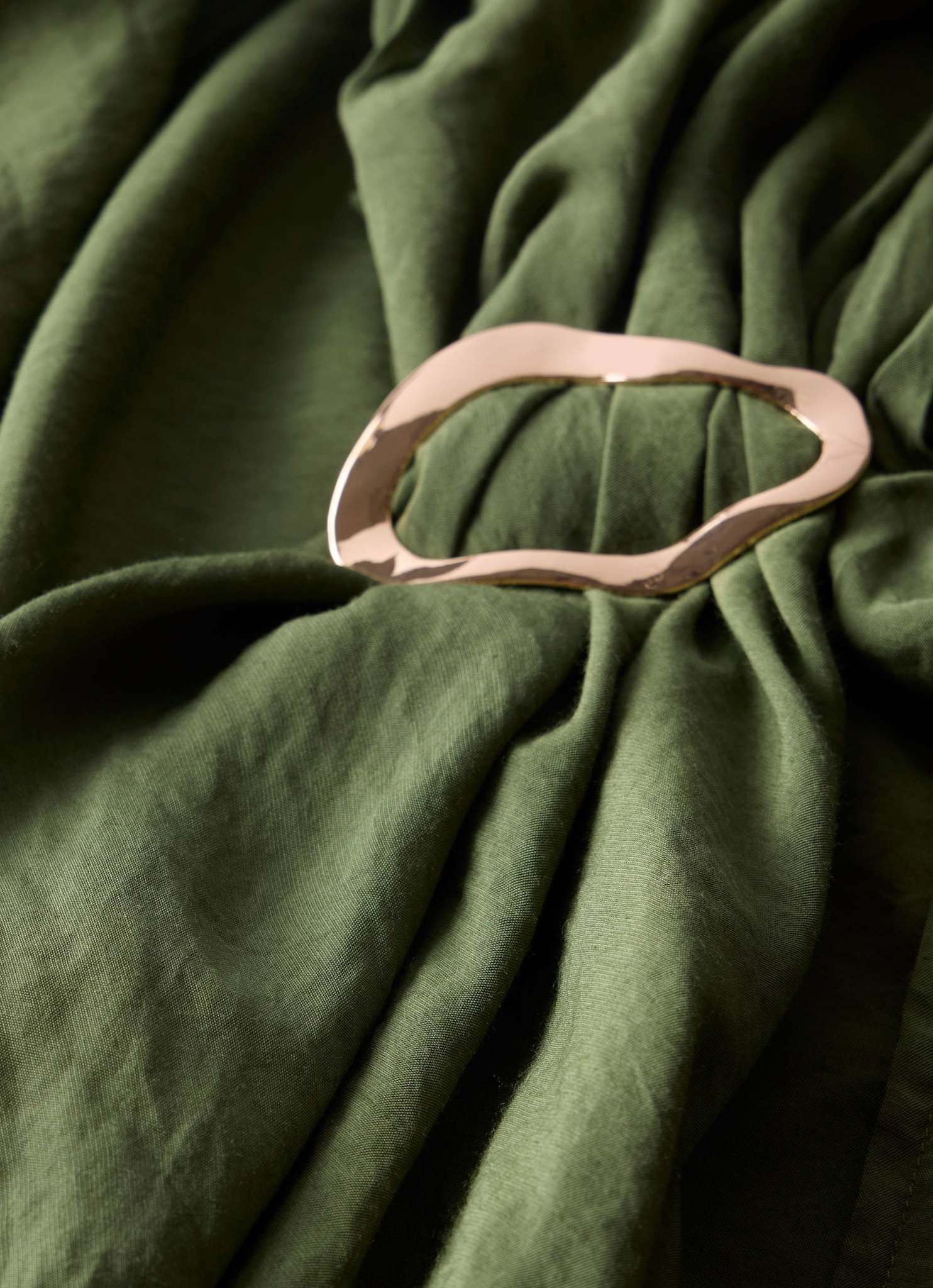 Khaki Gold Trim Sarong - Image 7