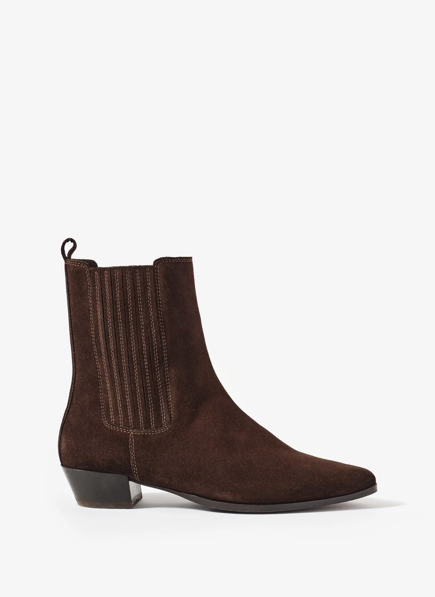 Kirsten Brown Suede Ankle Boots - Image 4