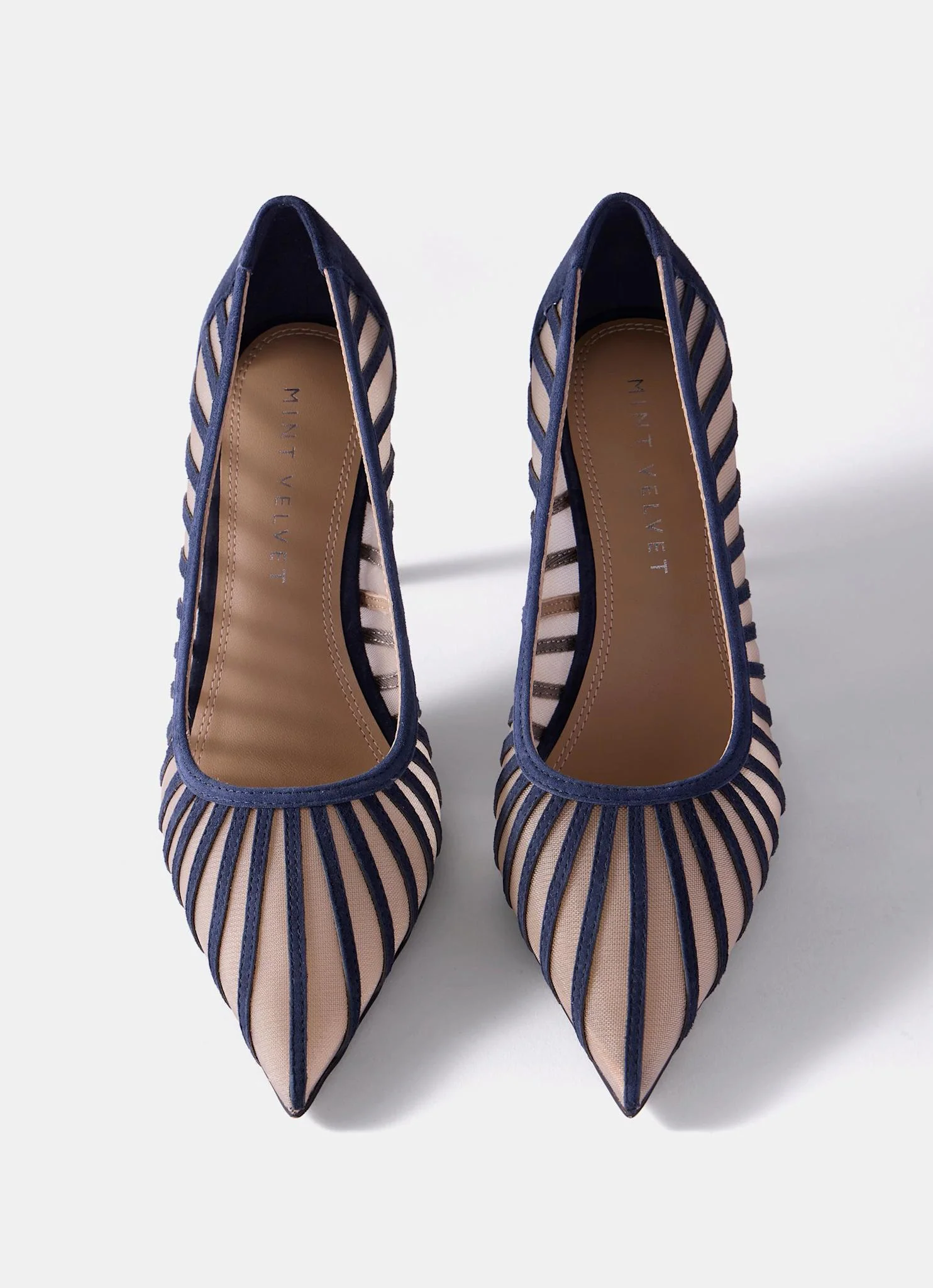 Kya Navy Caged Court Shoe - Image 4