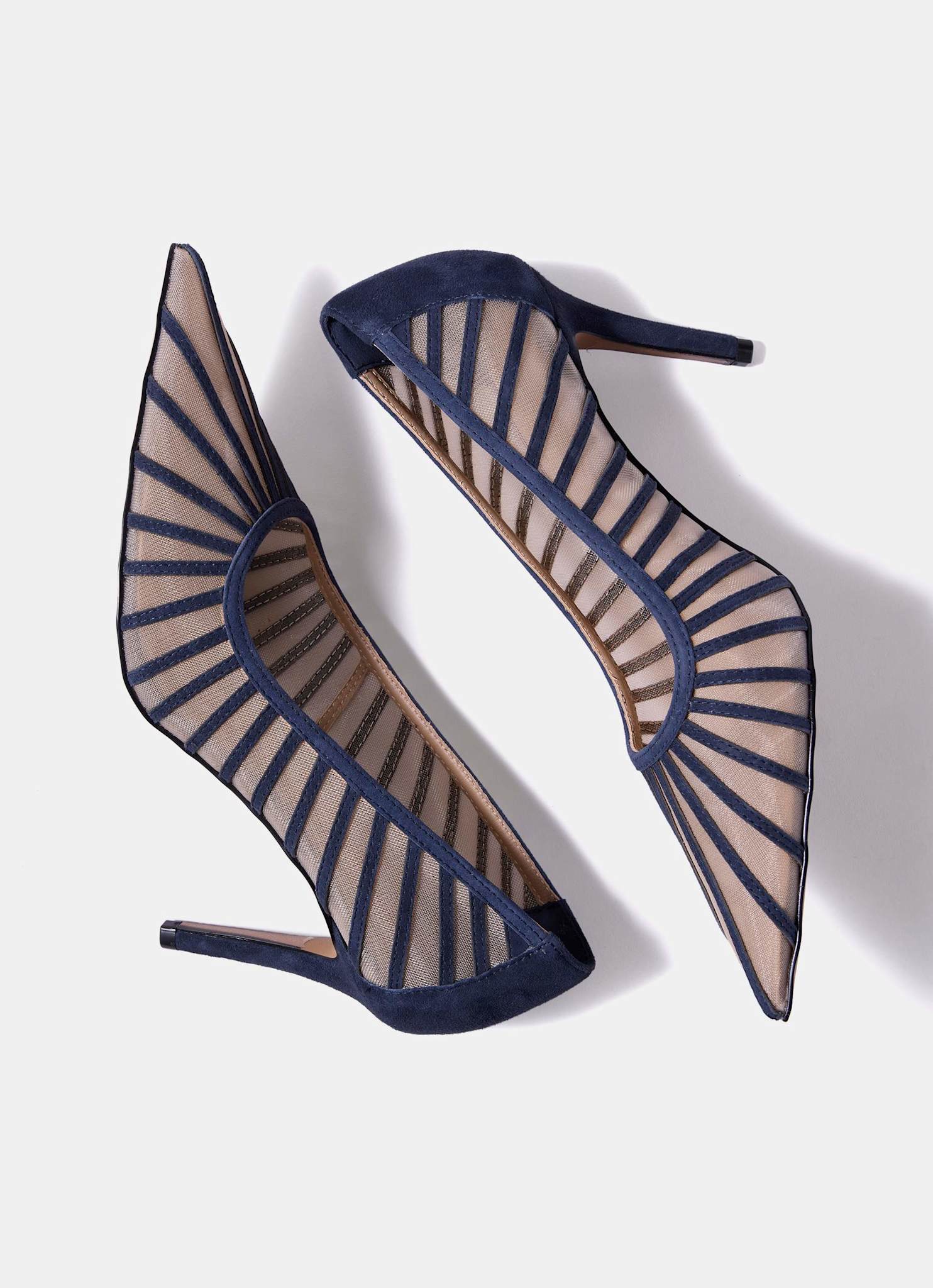 Kya Navy Caged Court Shoe - Image 5