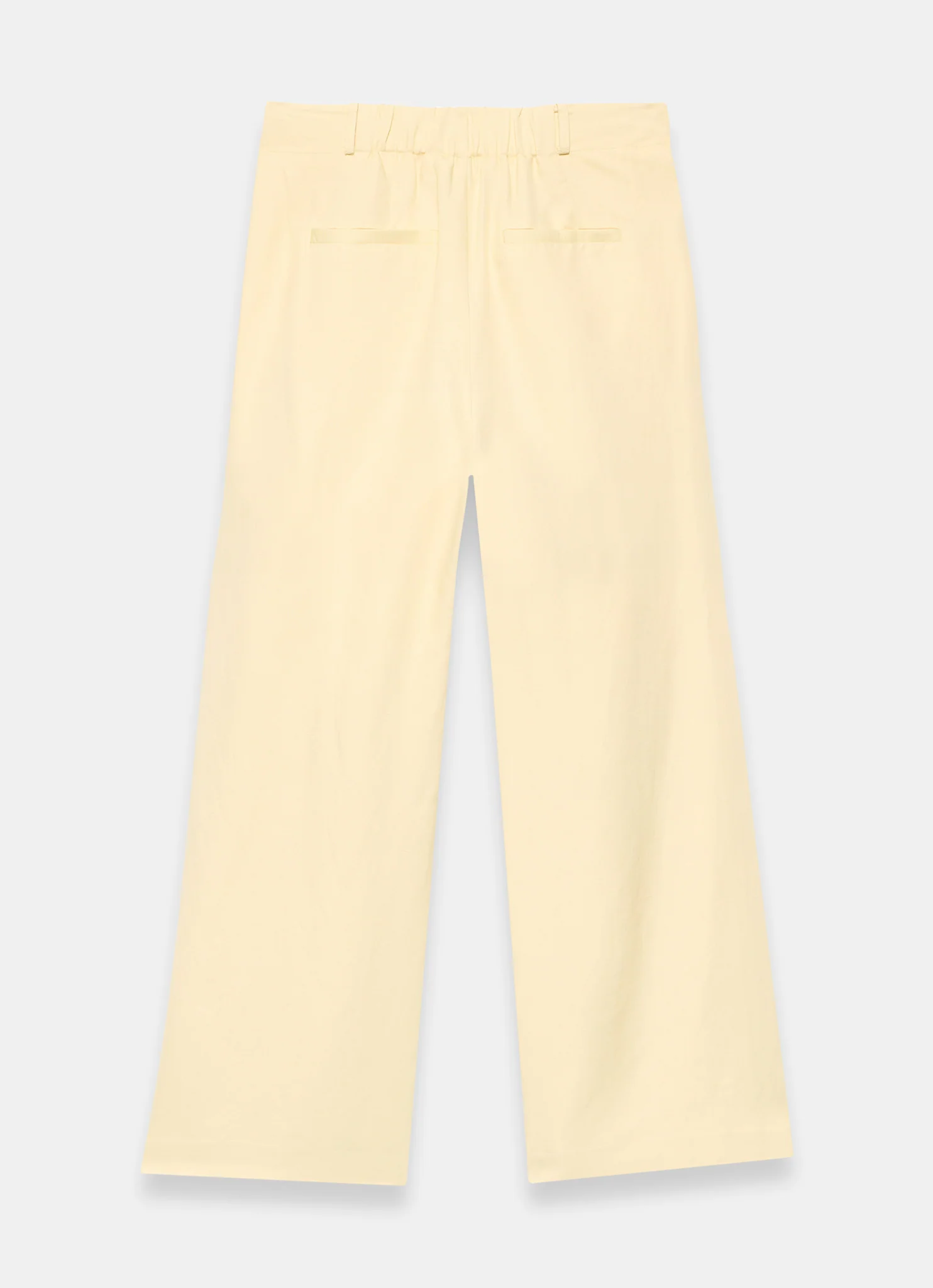 Yellow Linen Blend Wide Leg Trousers - Image 7