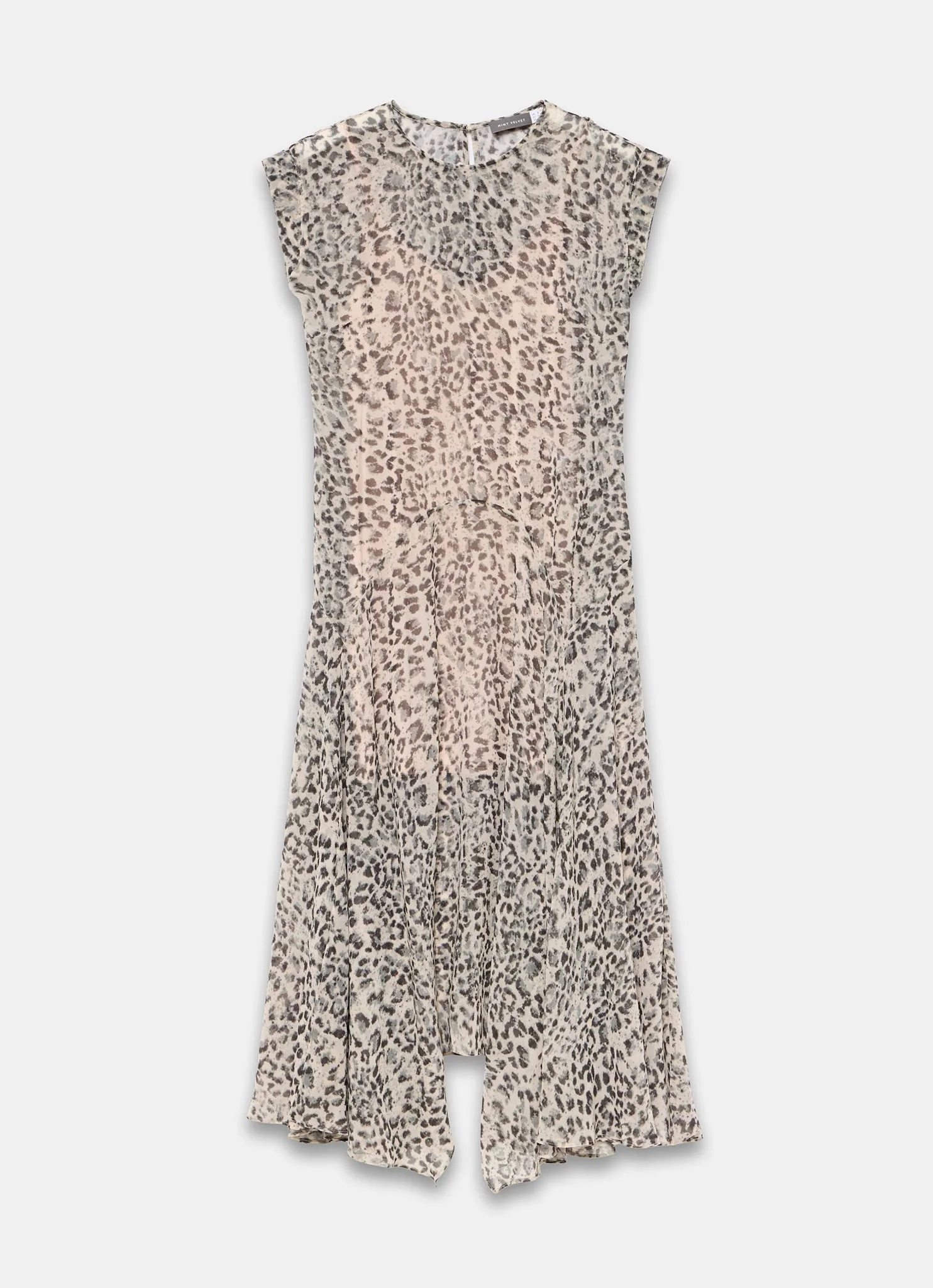 Leopard Print Cap Sleeve Midi Dress - Image 7