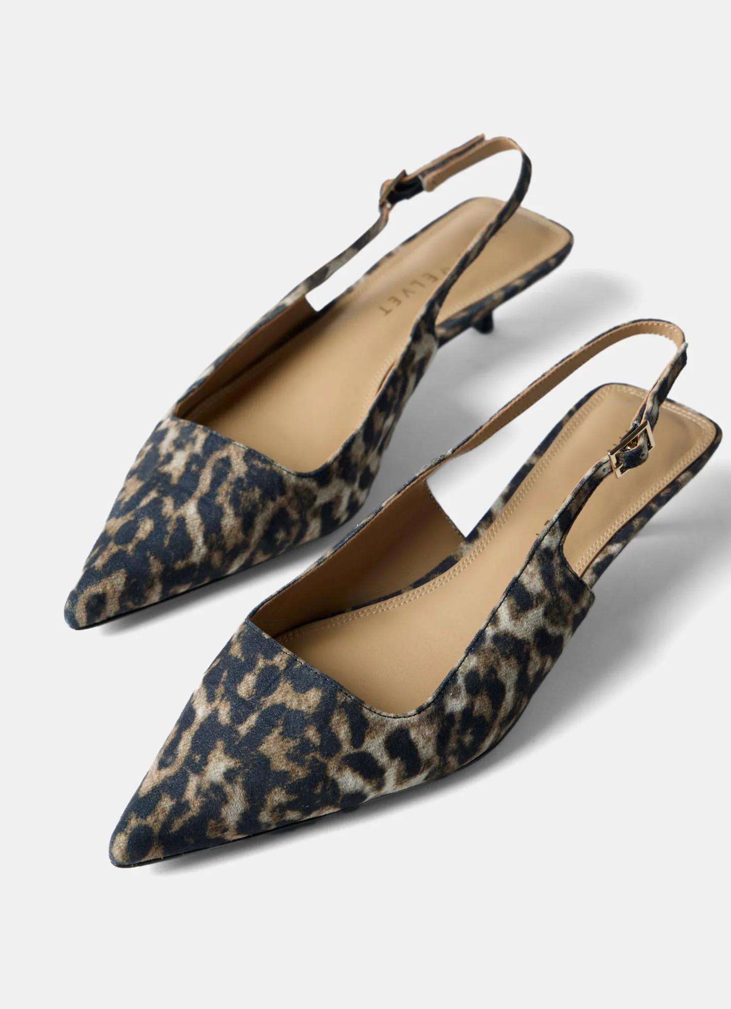 Lol Leopard Print Slingback Kitten Heels - Image 6