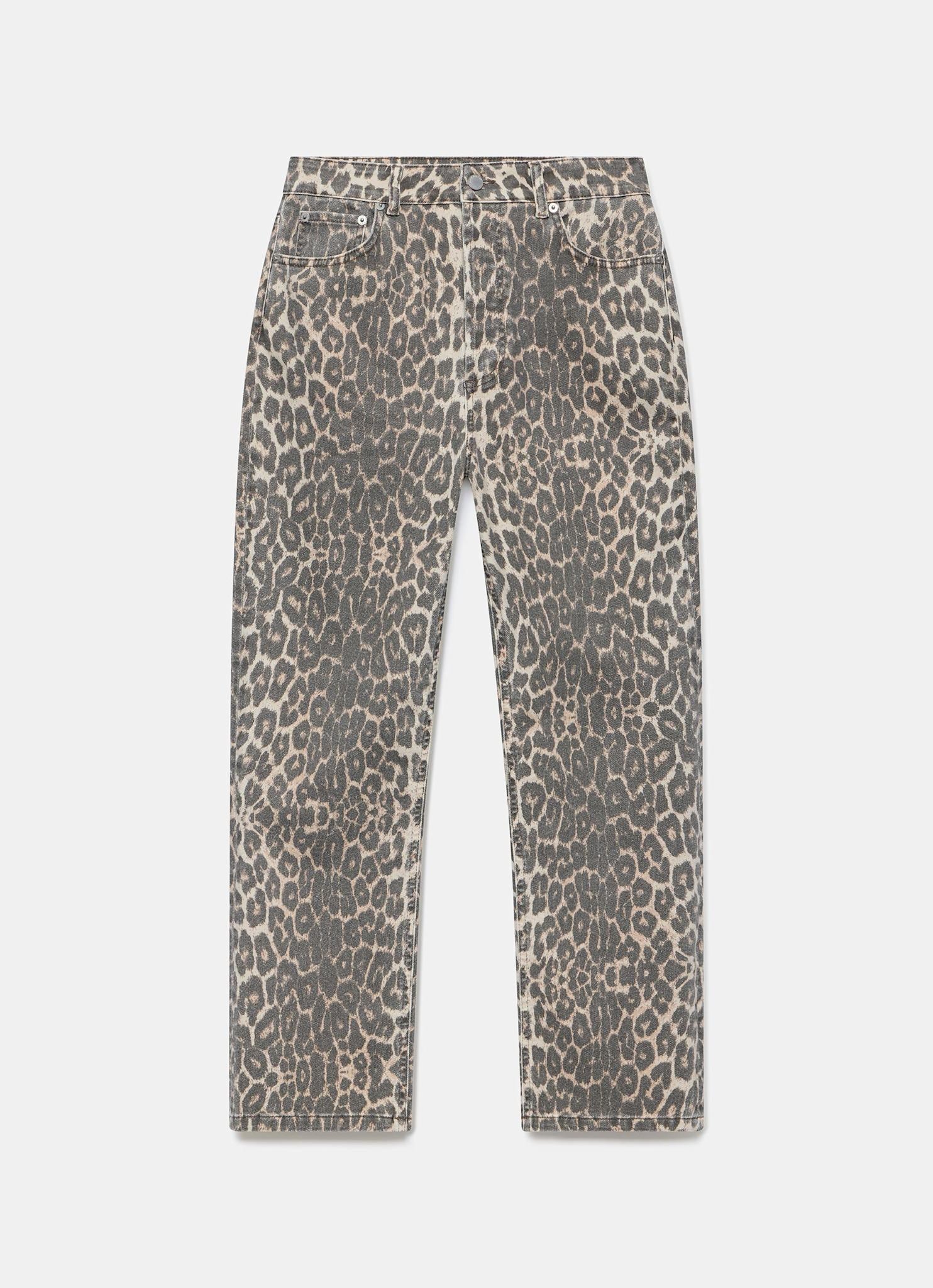 Leopard Print Slim Jeans - Image 7