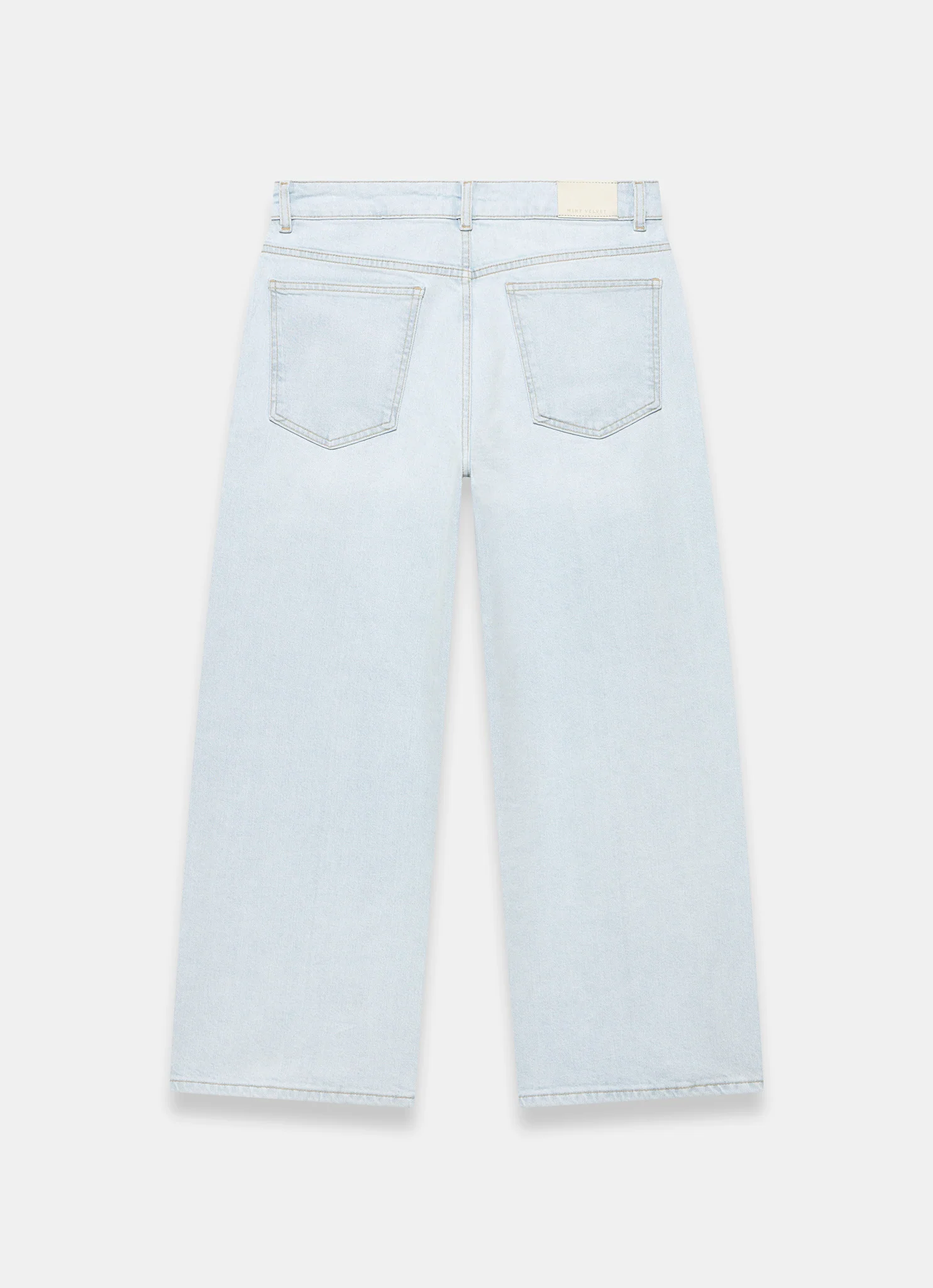 Light Indigo Ankle Wide Jeans - Image 6
