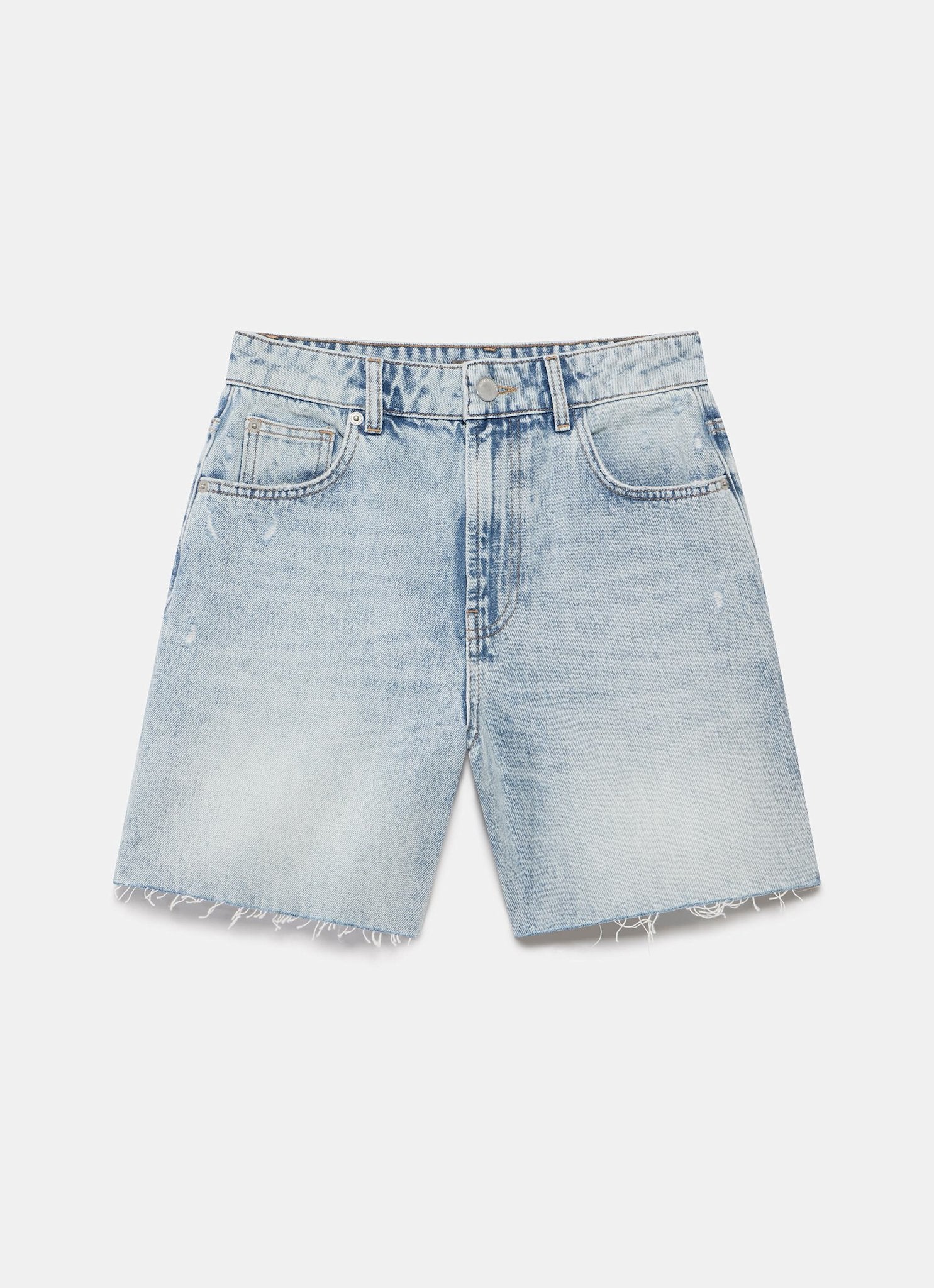 Light Indigo Denim Shorts - Image 6