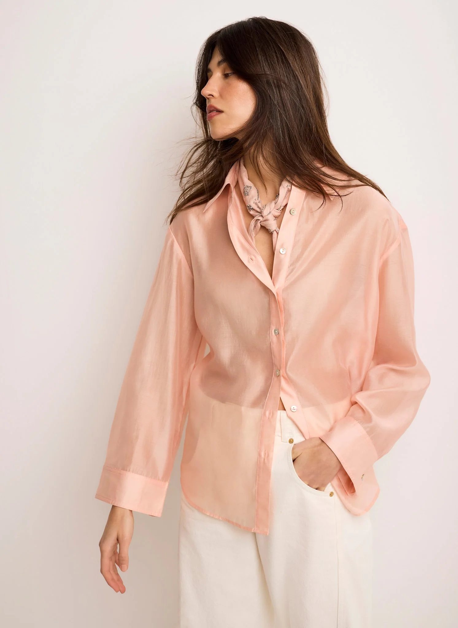 Pink Sheer Shirt - Image 5
