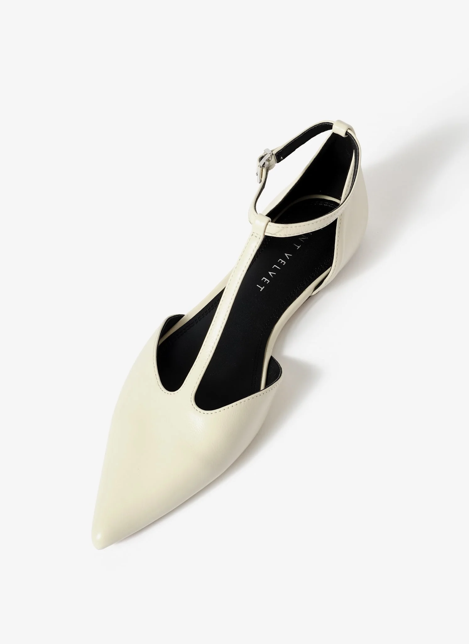 Lila Cream T-Bar Flats - Image 5