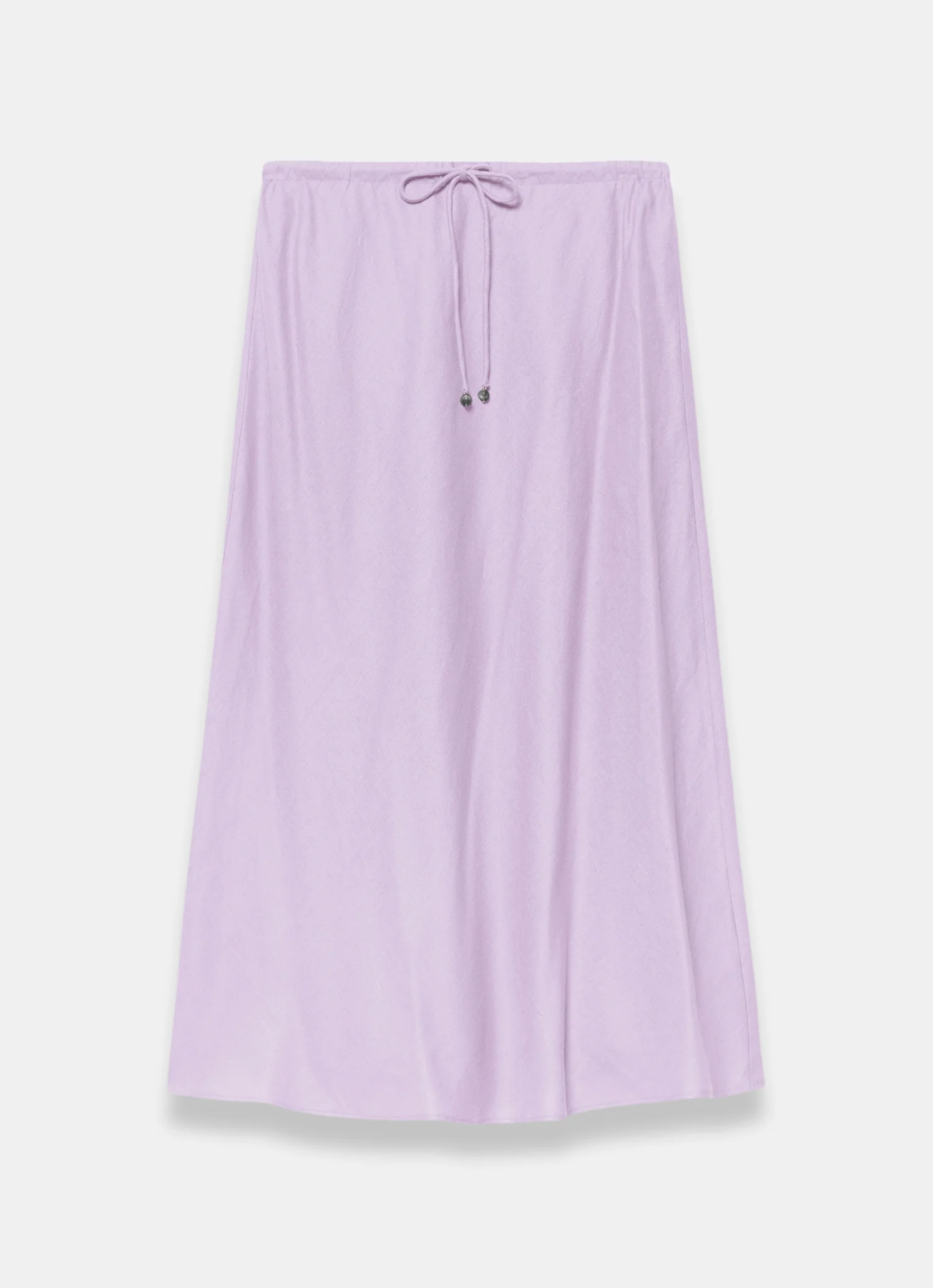 Lilac Linen Bias Midi Skirt - Image 7