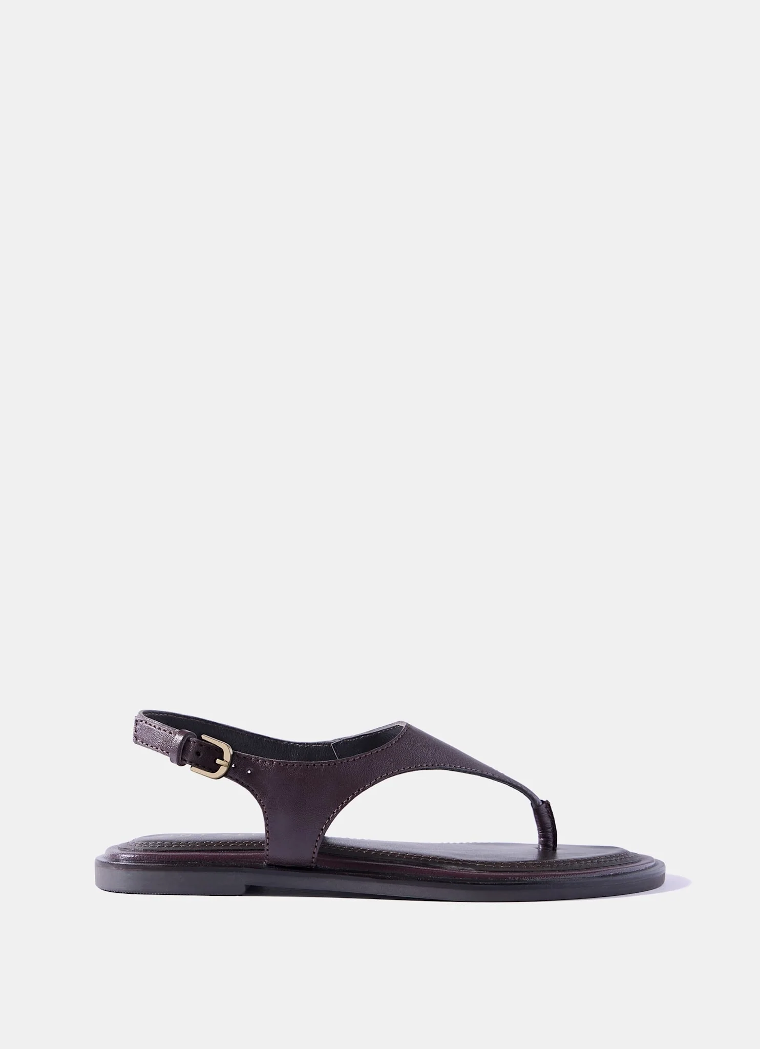 Luna Burgundy Slingback Leather Sandals