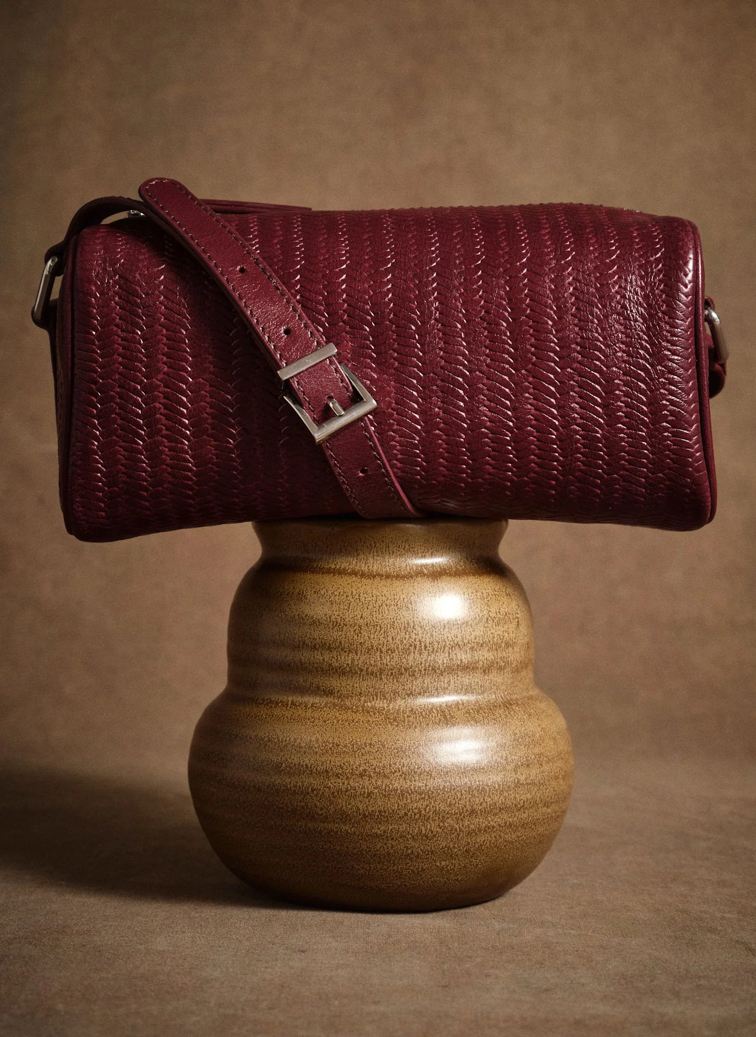 Matilda Red Leather Shoulder Bag - Image 3
