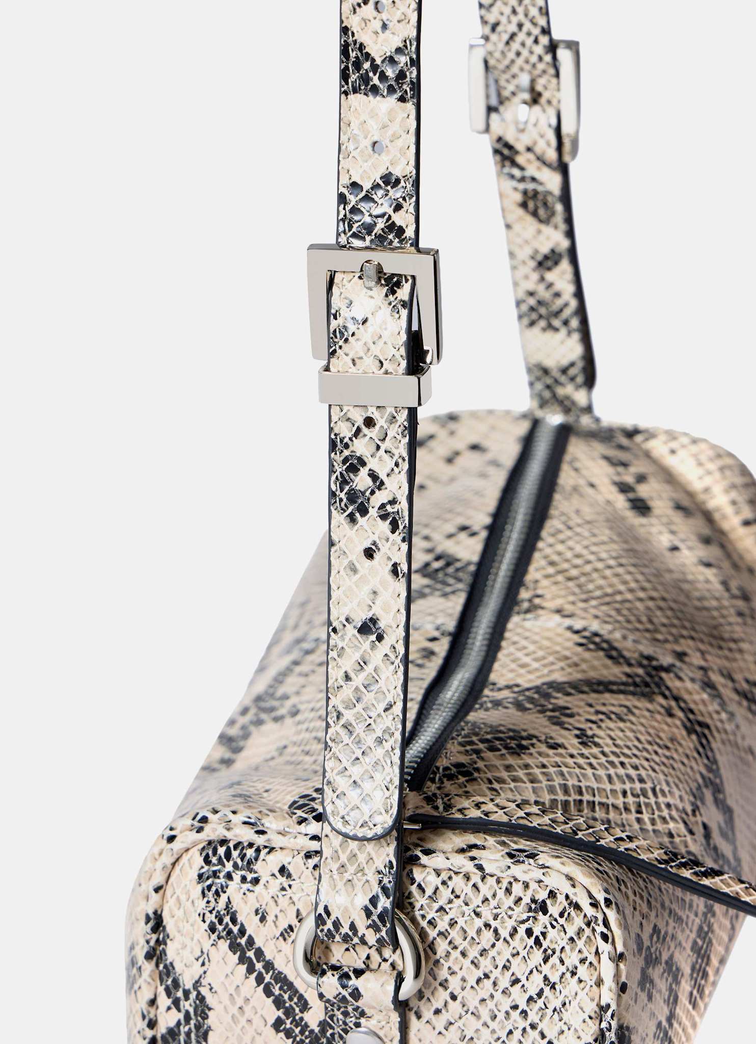 Matilda Snake Print Leather Shoulder Bag - Image 5
