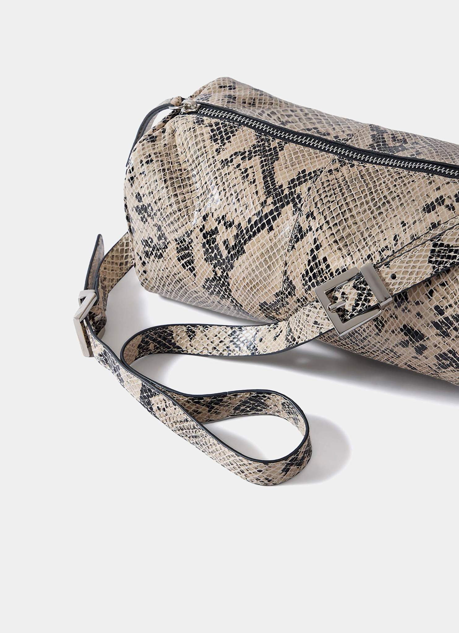 Matilda Snake Print Leather Shoulder Bag - Image 6