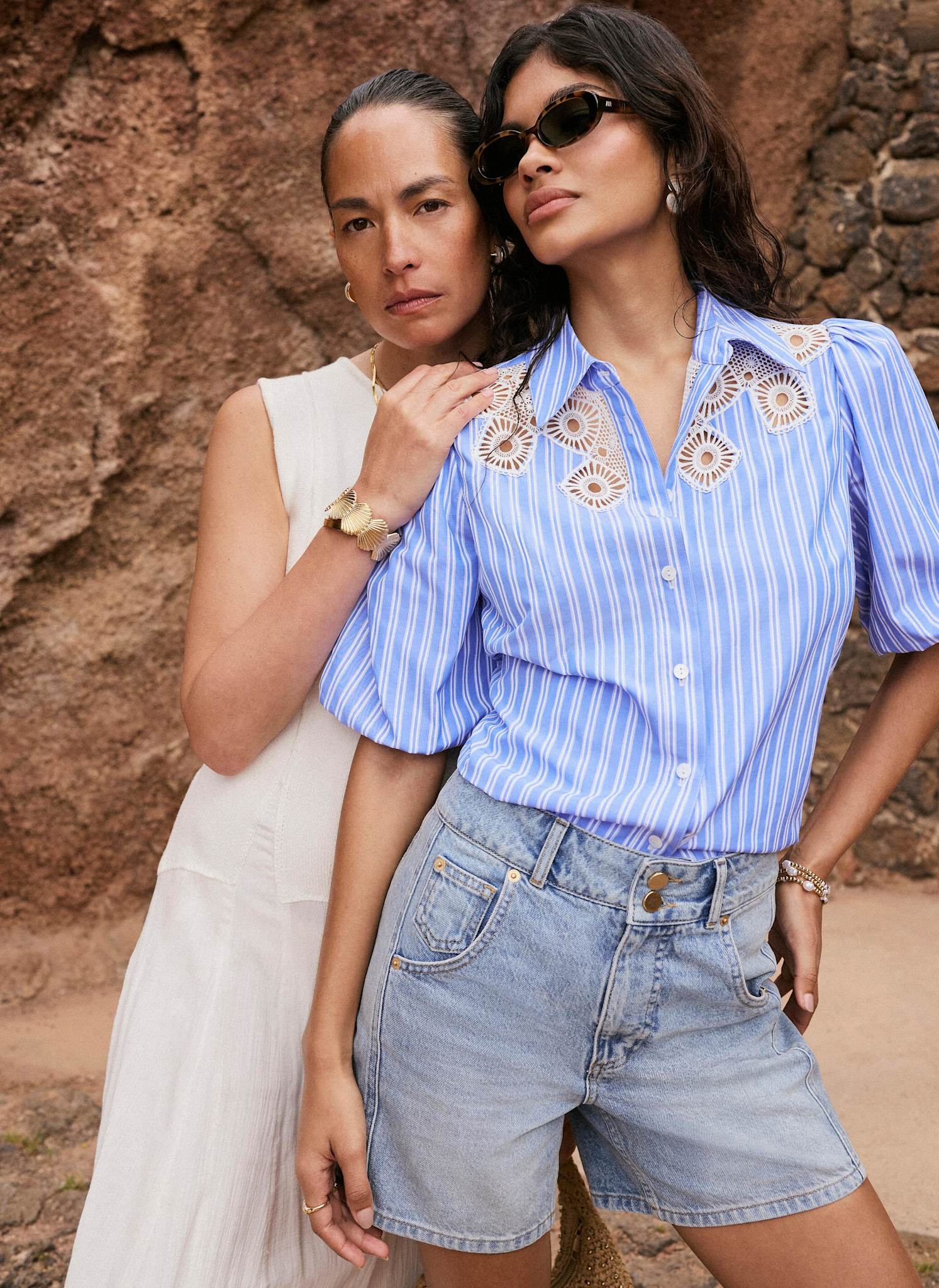 Mid Indigo Denim Shorts - Image 4