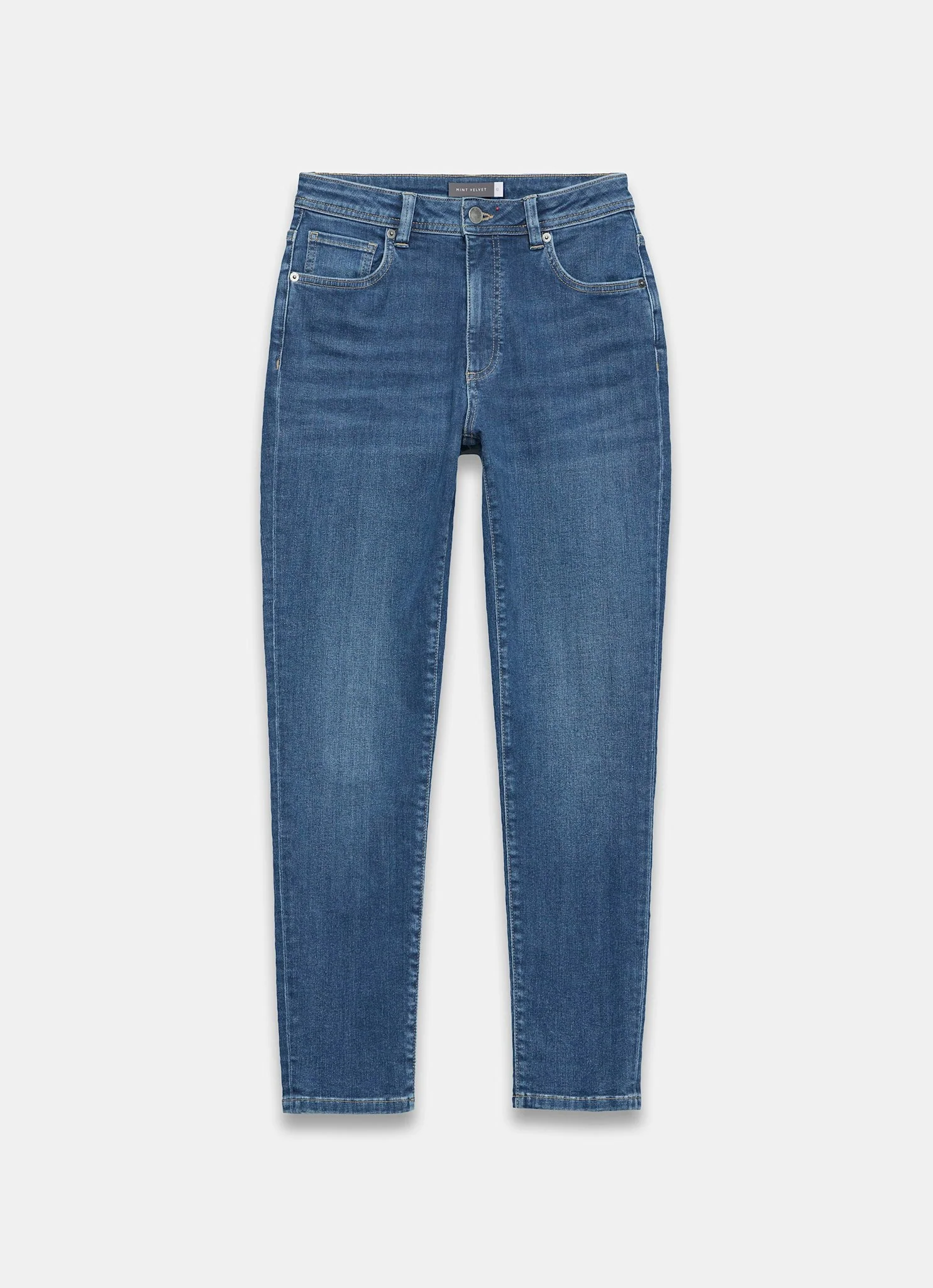 Mid Indigo Sculpting Skinny Jeans - Image 6