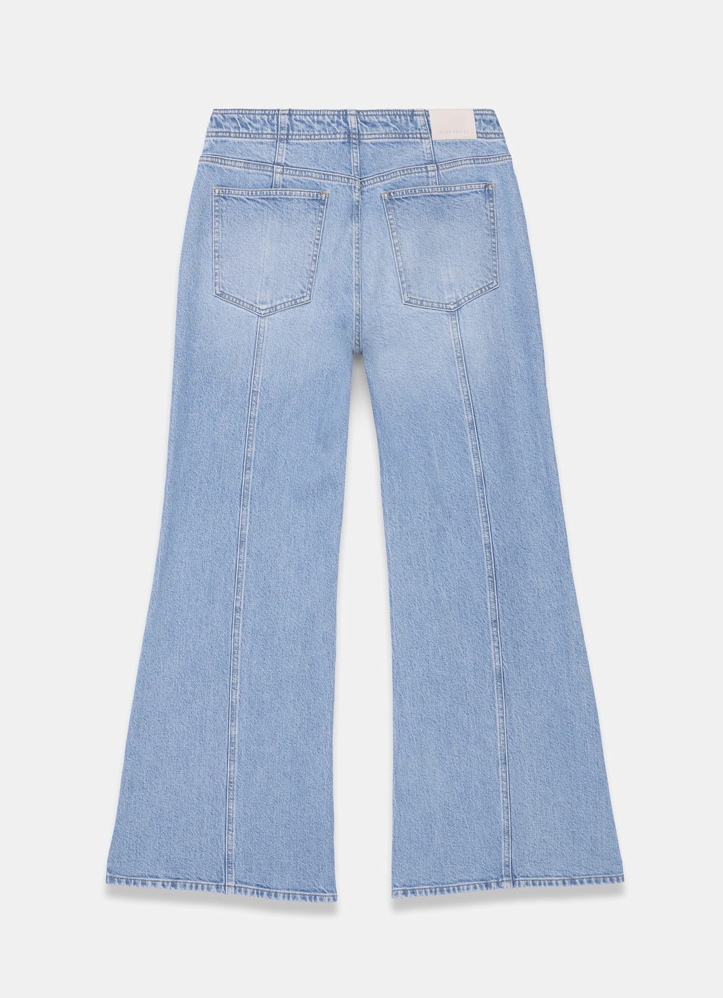 Mid Indigo Vintage Flare Jeans - Image 8