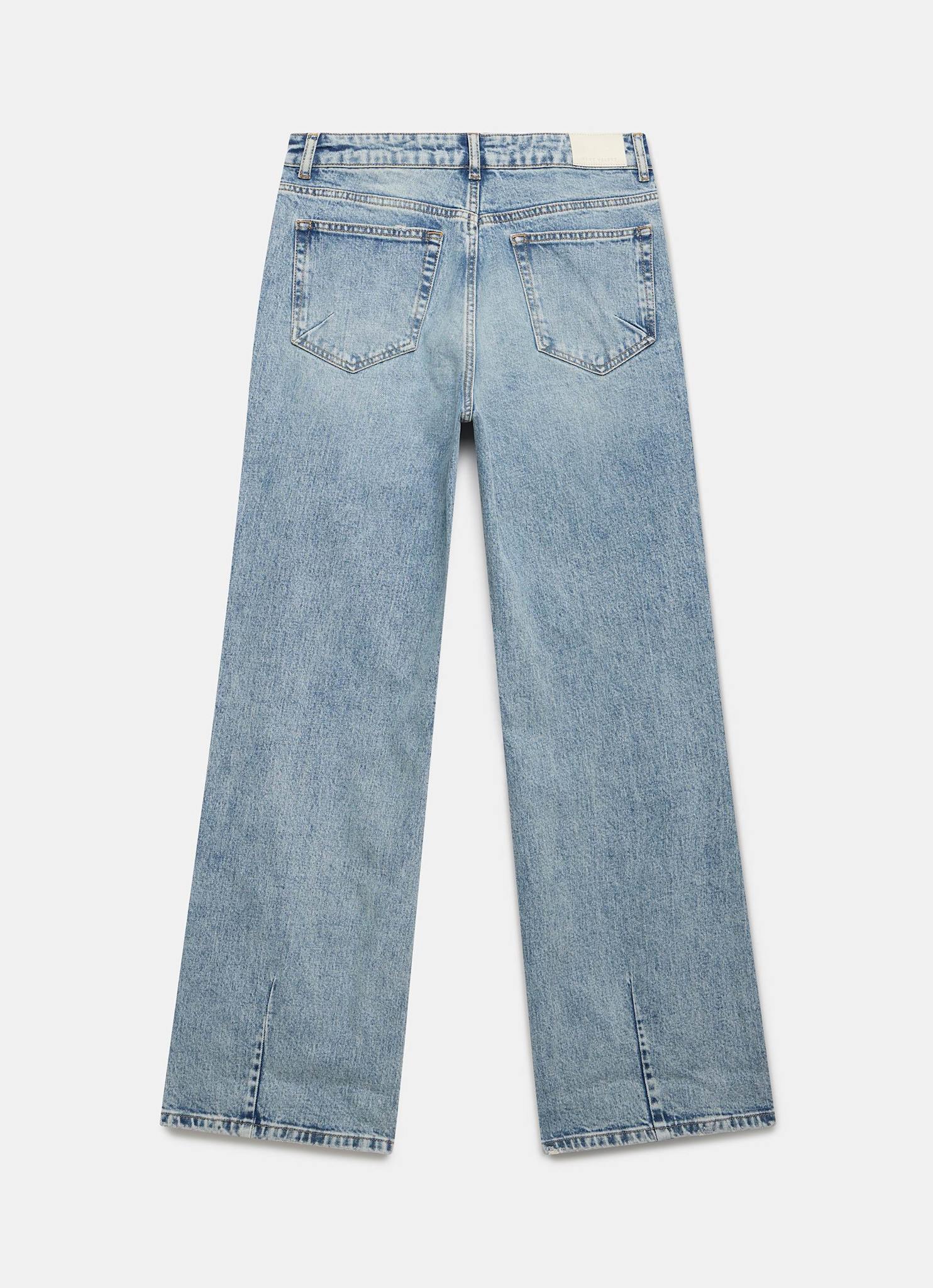 Mid Indigo Workable Wide Jeans - Image 8
