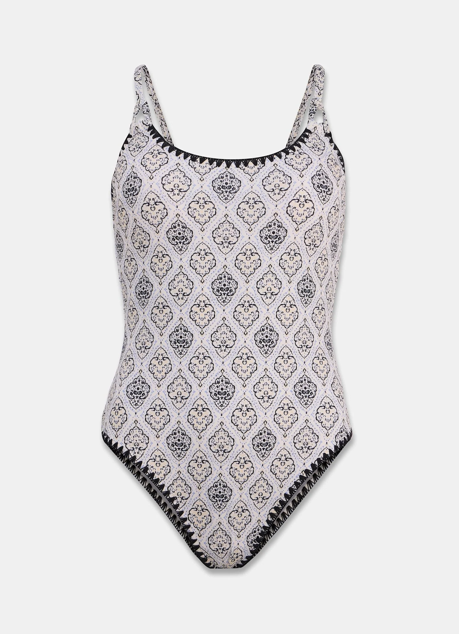 Blue Printed Swimsuit - Image 7