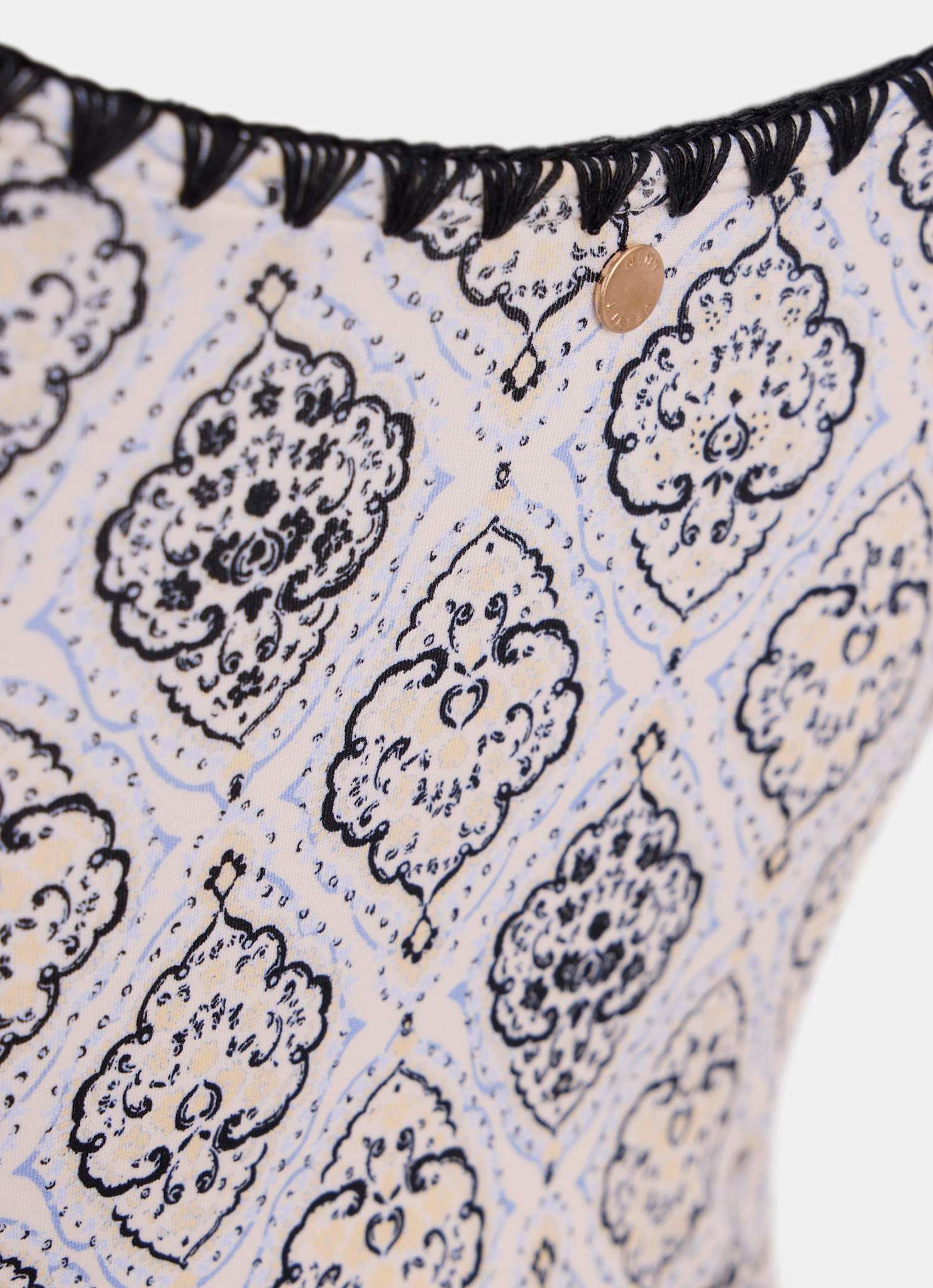 Blue Printed Swimsuit - Image 8