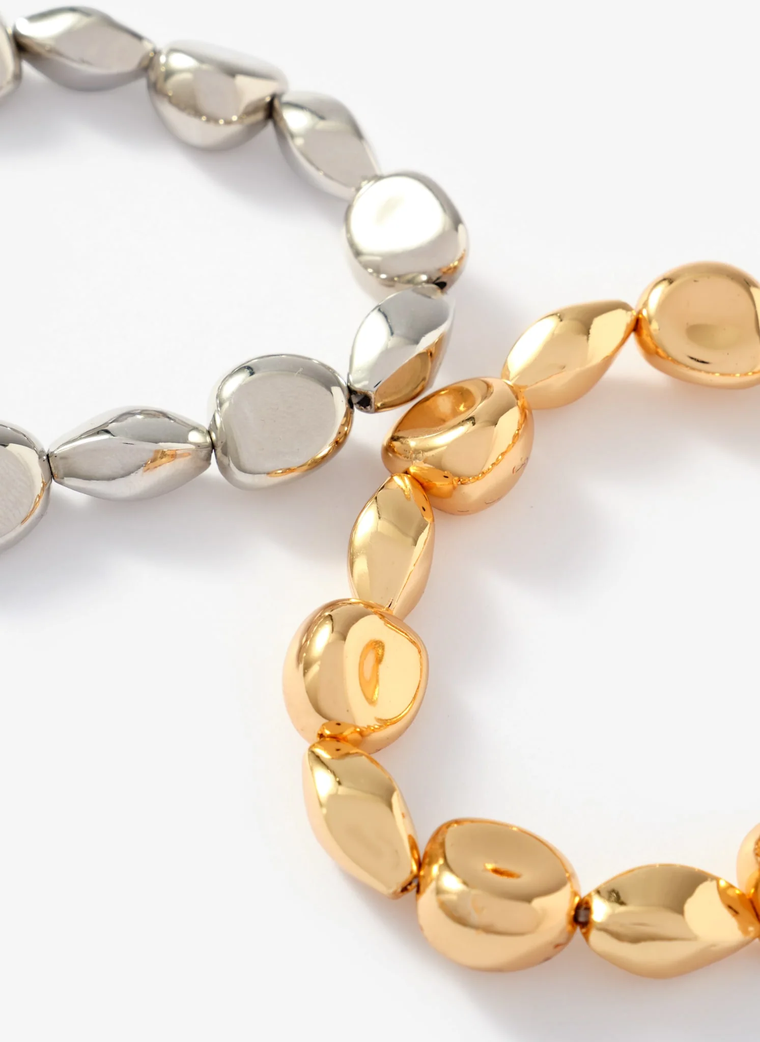 Mixed Metal Beaded Bracelet Set - Image 4