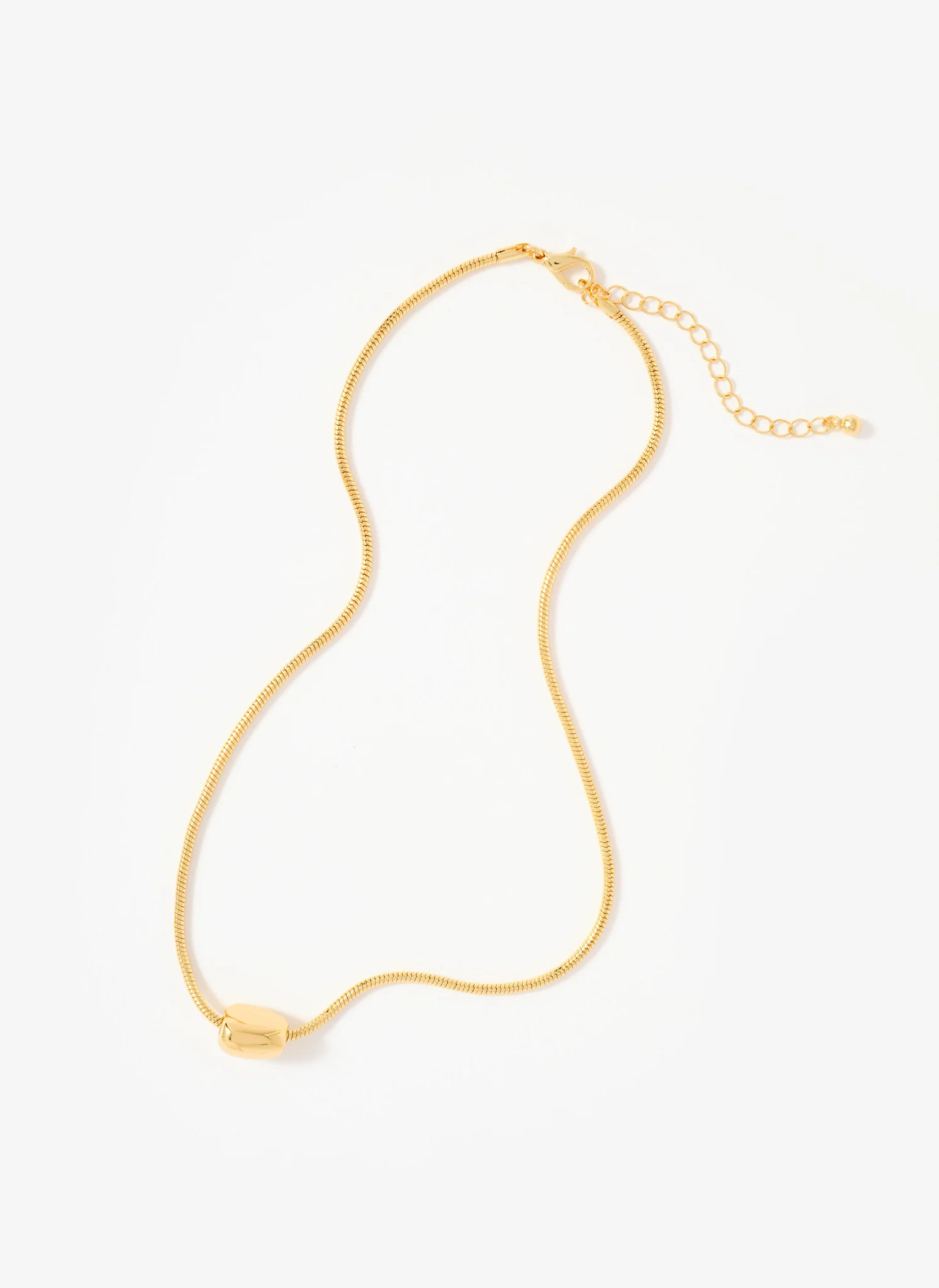 Gold Tone Sphere Necklace - Image 3