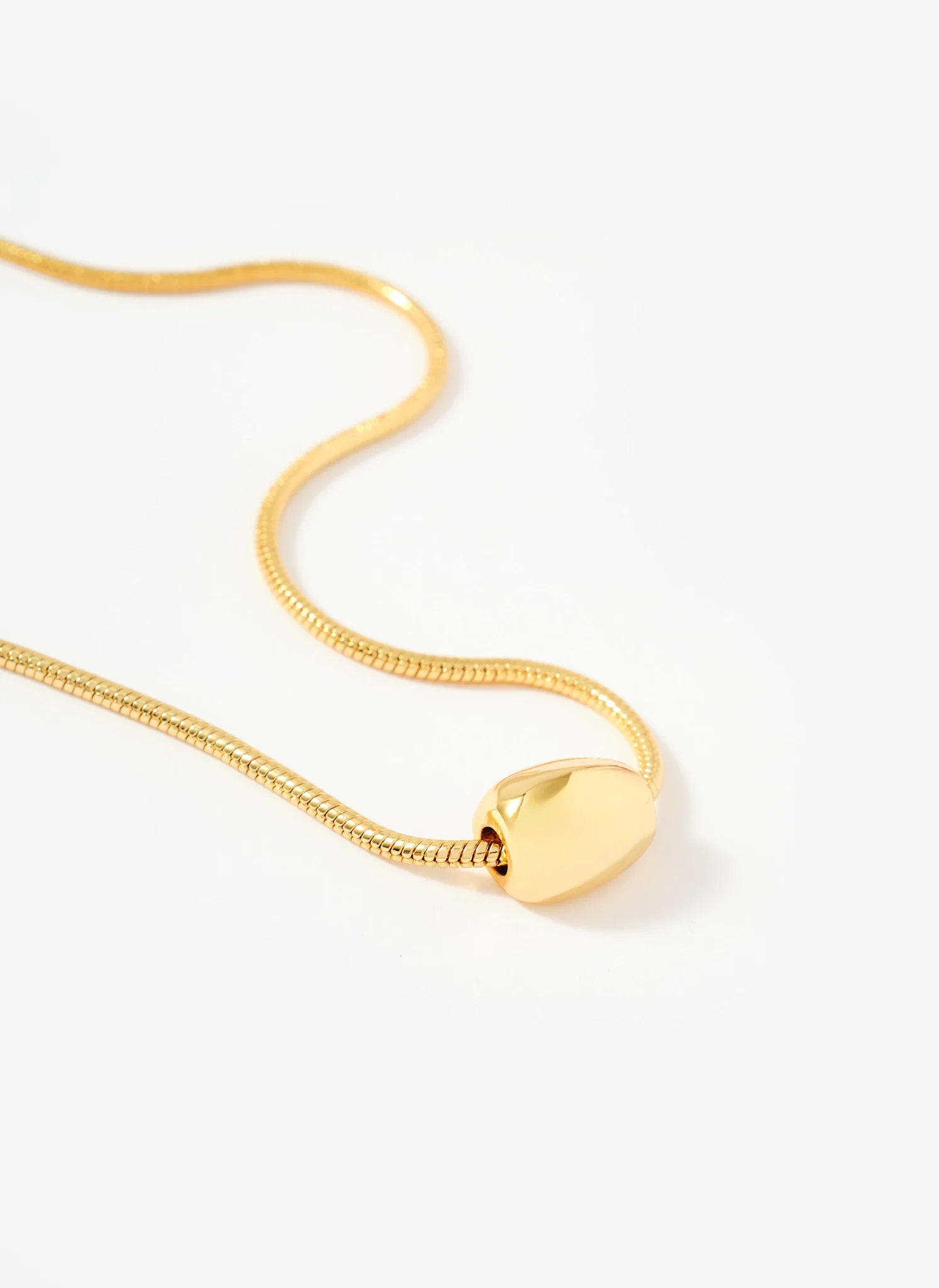 Gold Tone Sphere Necklace - Image 4