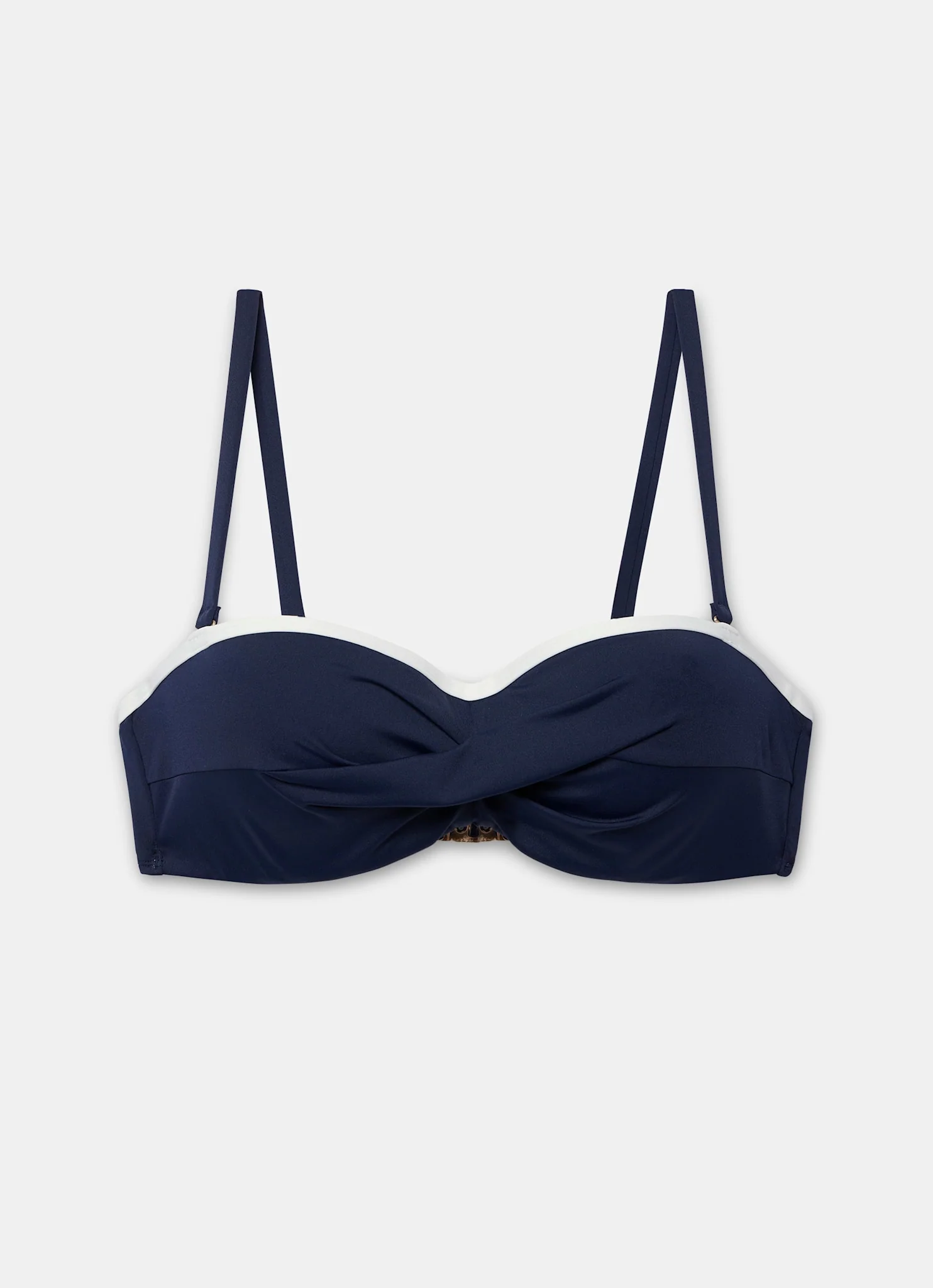 Navy Bandeau Bikini Top - Image 6