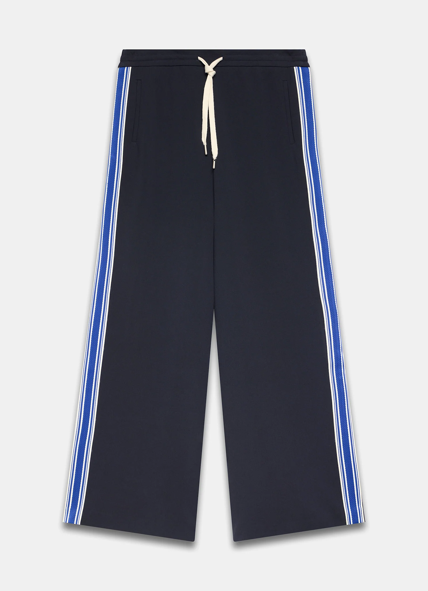 Navy Side Stripe Wide Trousers - Image 6