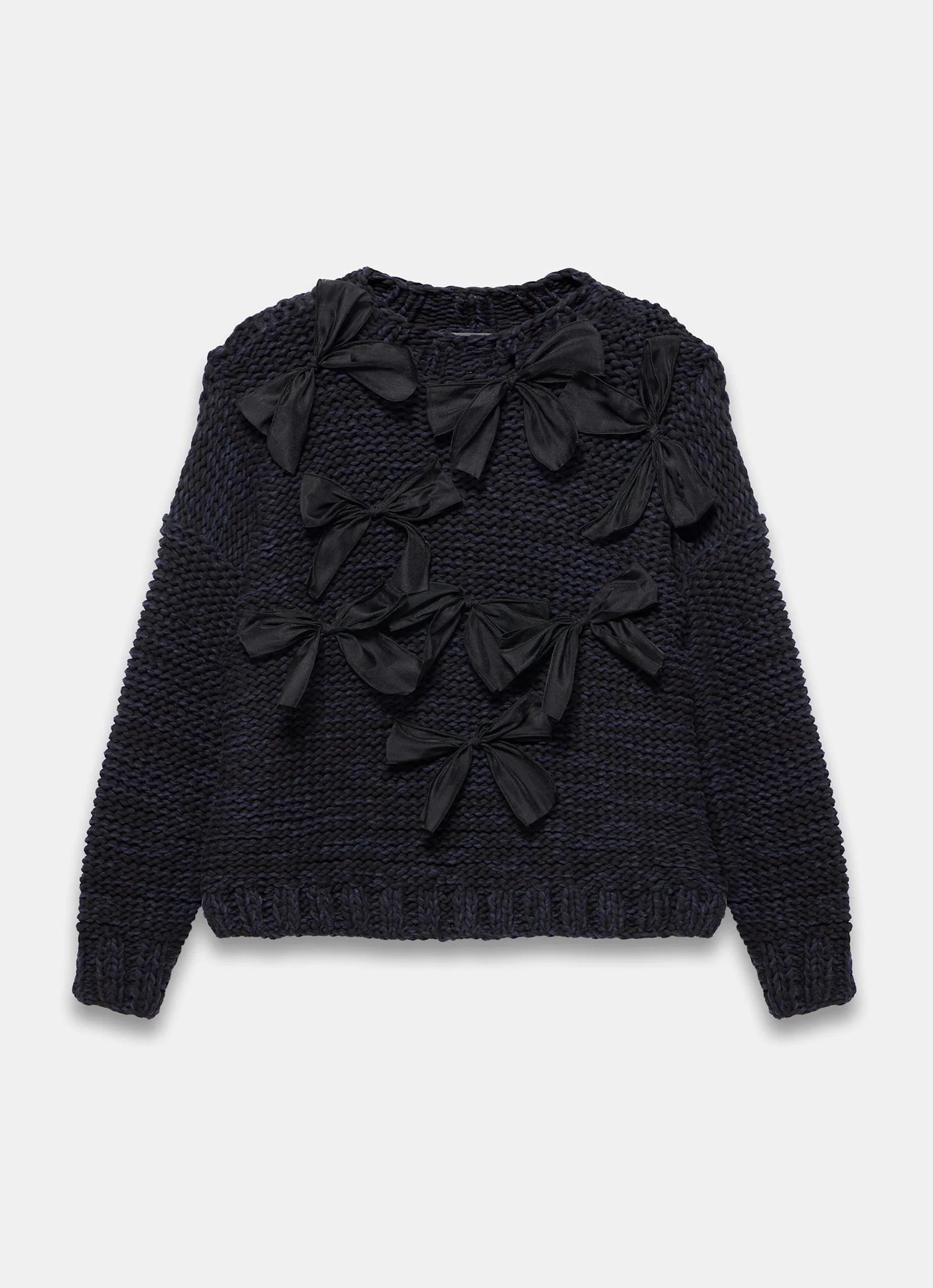 Navy Bow Detail Jumper - Image 6