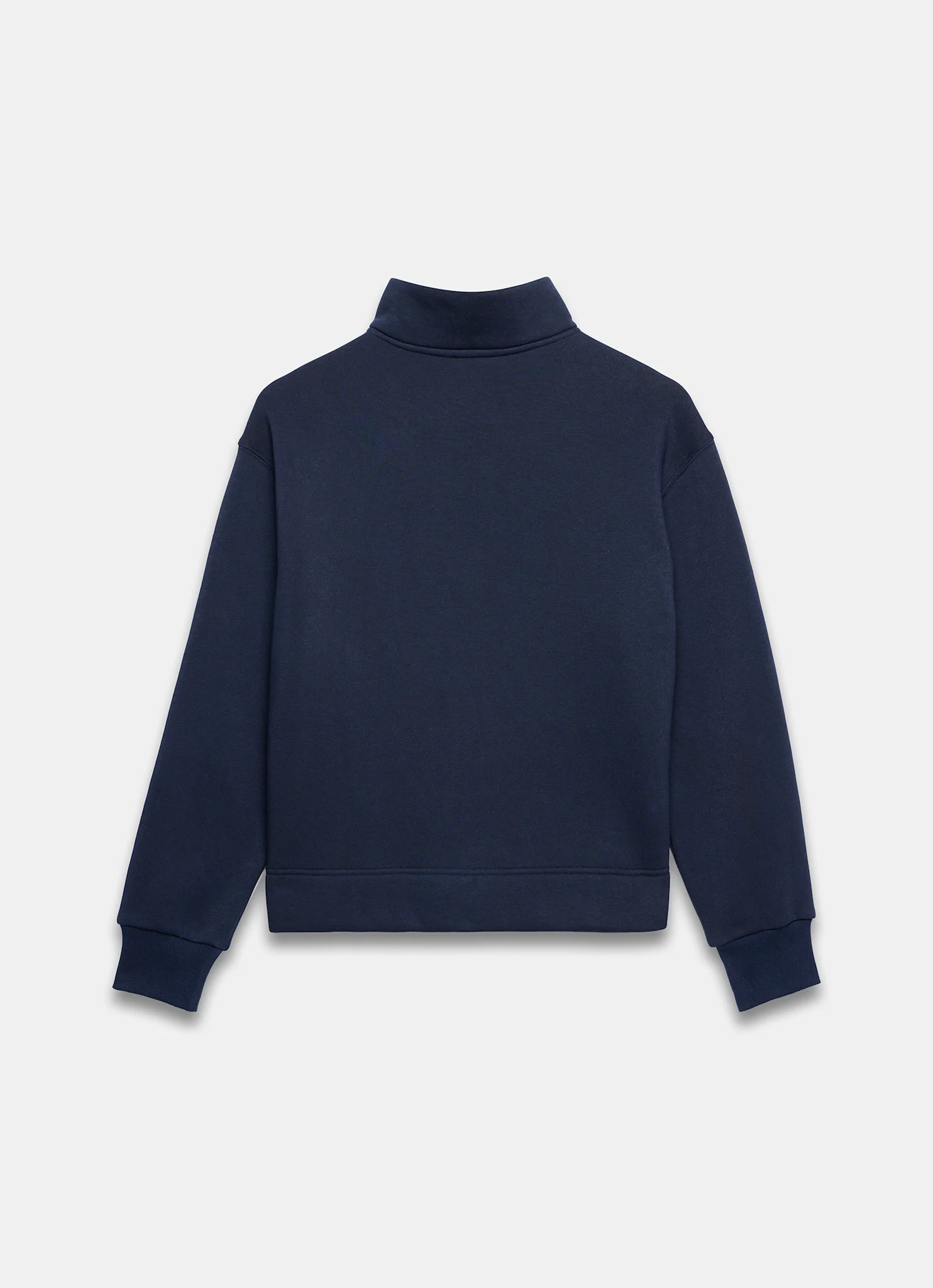 Navy Button Detail Sweatshirt - Image 7