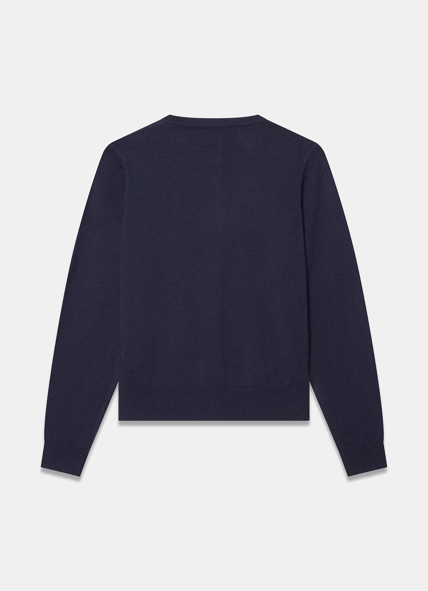Navy Fine Knit Cardigan - Image 4