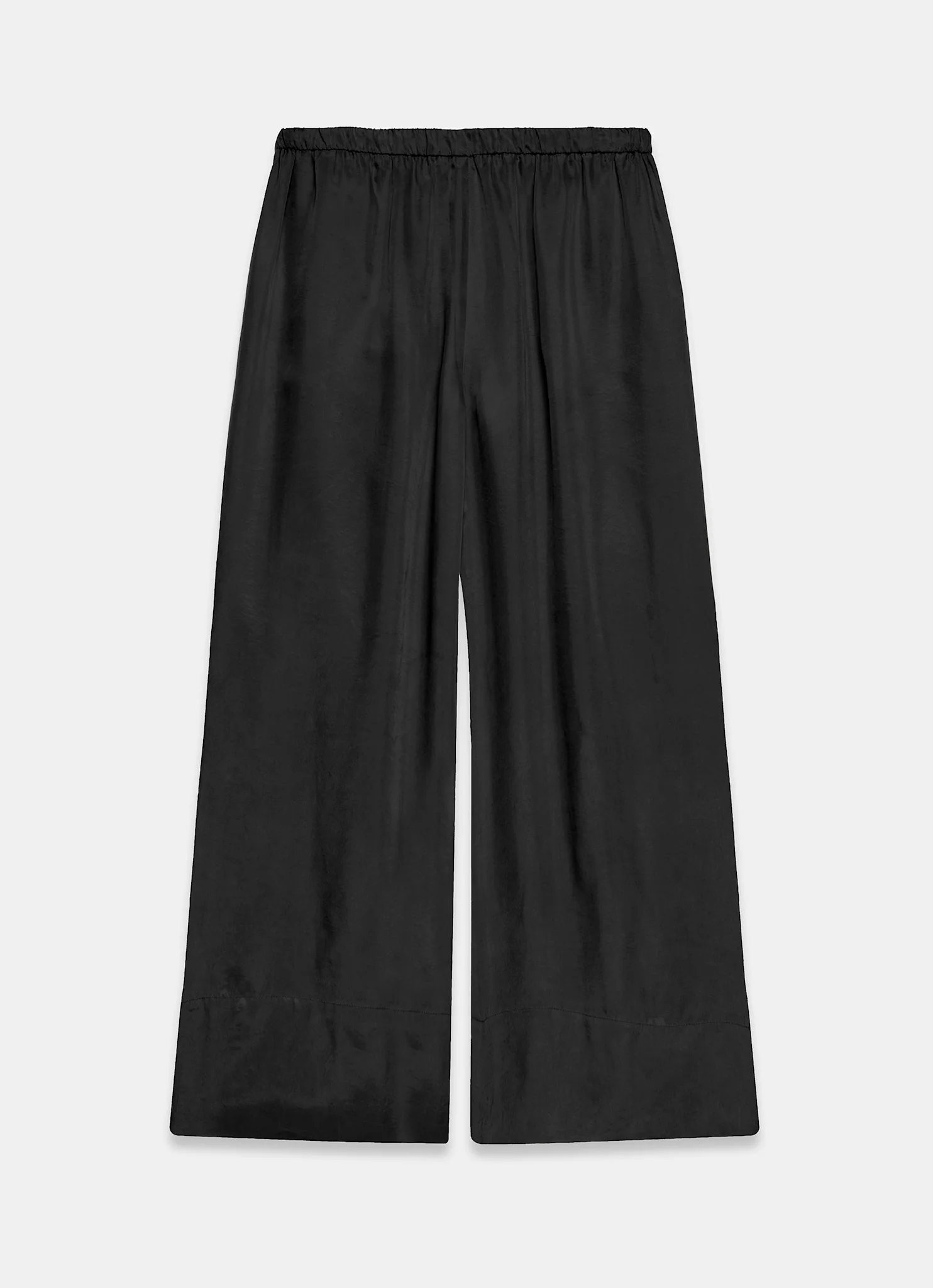 Navy Drawstring Wide Leg Trousers - Image 6
