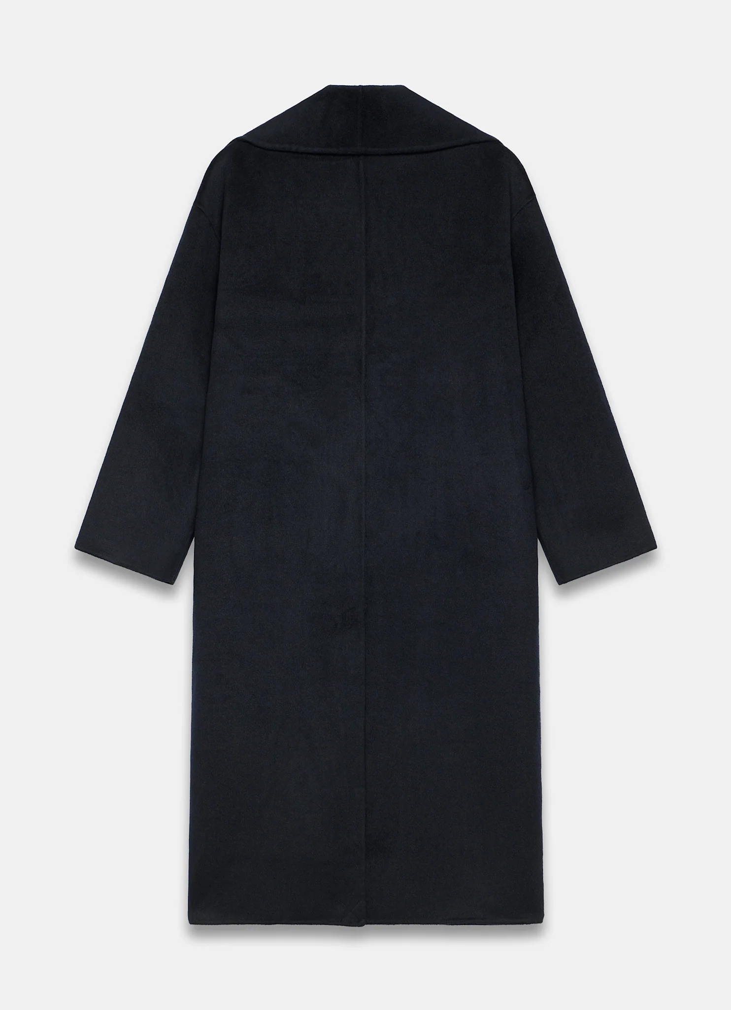 Navy Hand Finished Double Breasted Coat - Image 8