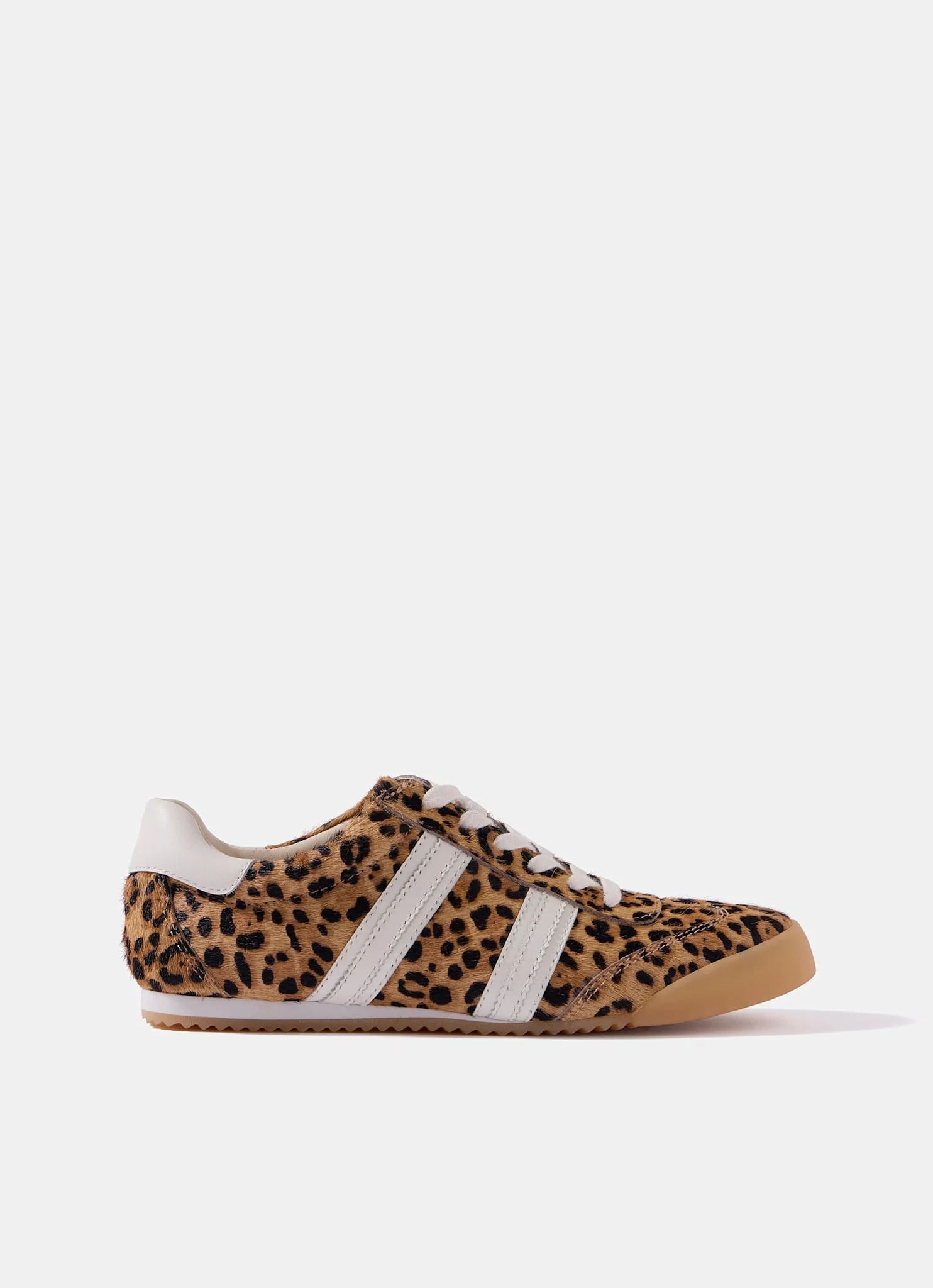 Nelle Leopard Print Textured Trainers - Image 3