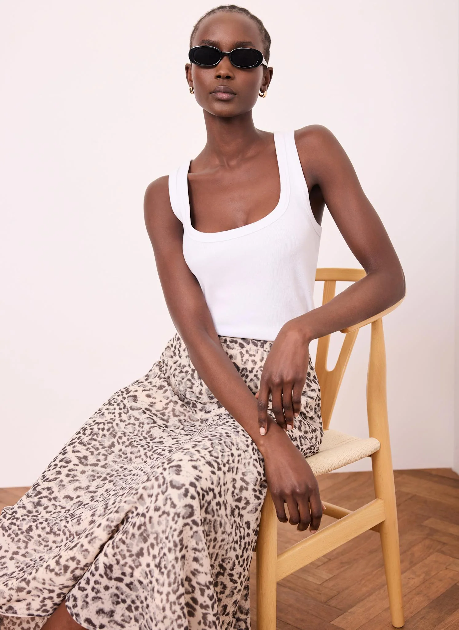 Leopard Print Midi Skirt - Image 5