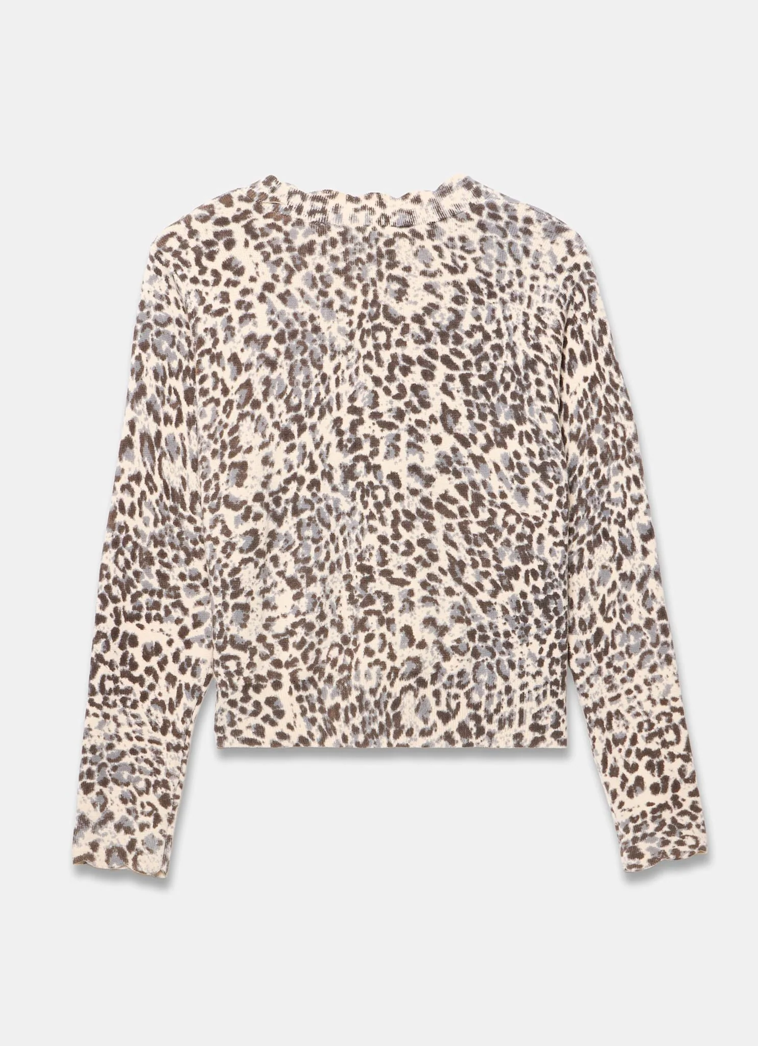 Leopard Print Cotton Cardigan - Image 8