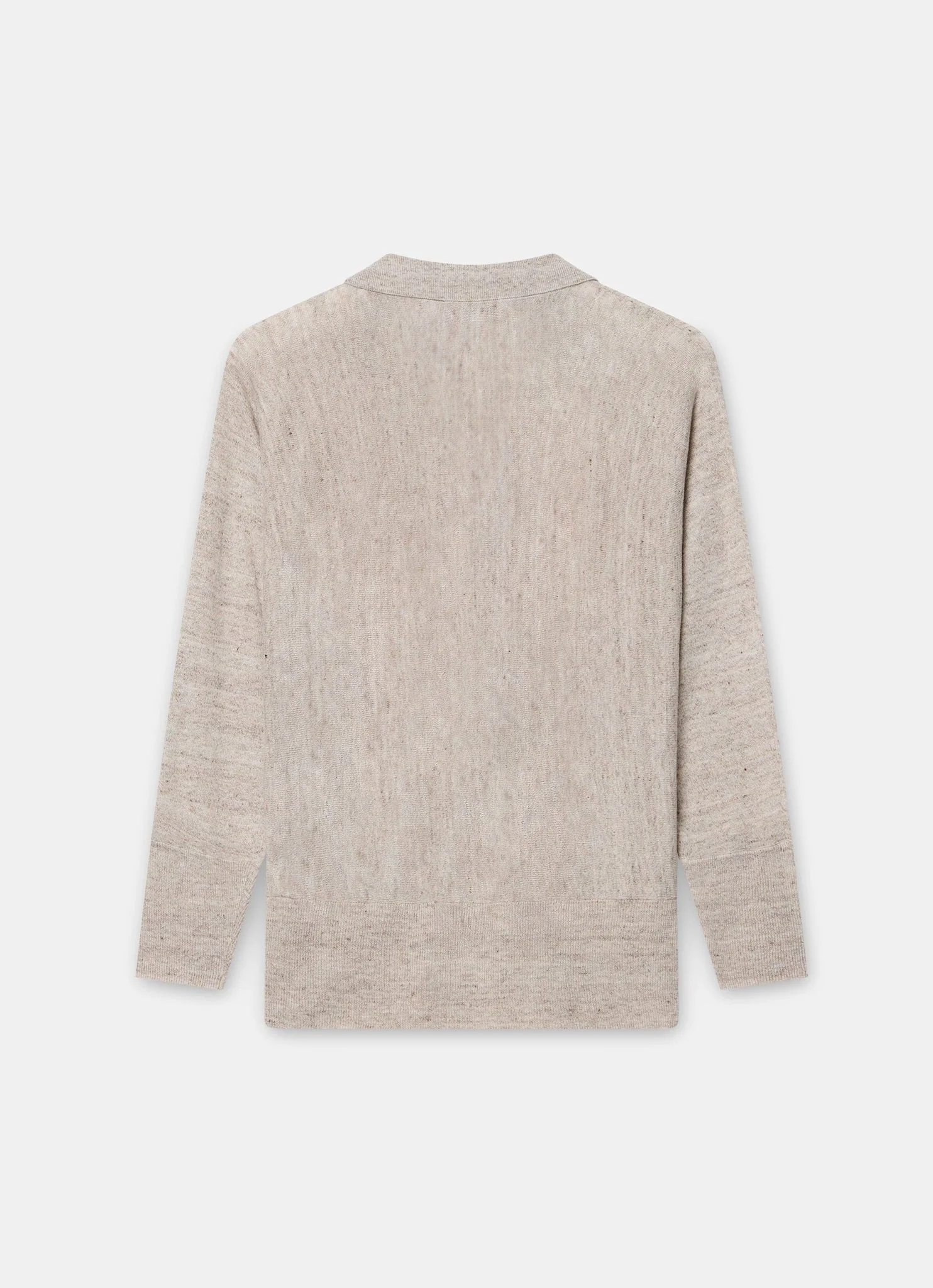 Neutral Linen Blend Knit Jumper - Image 8