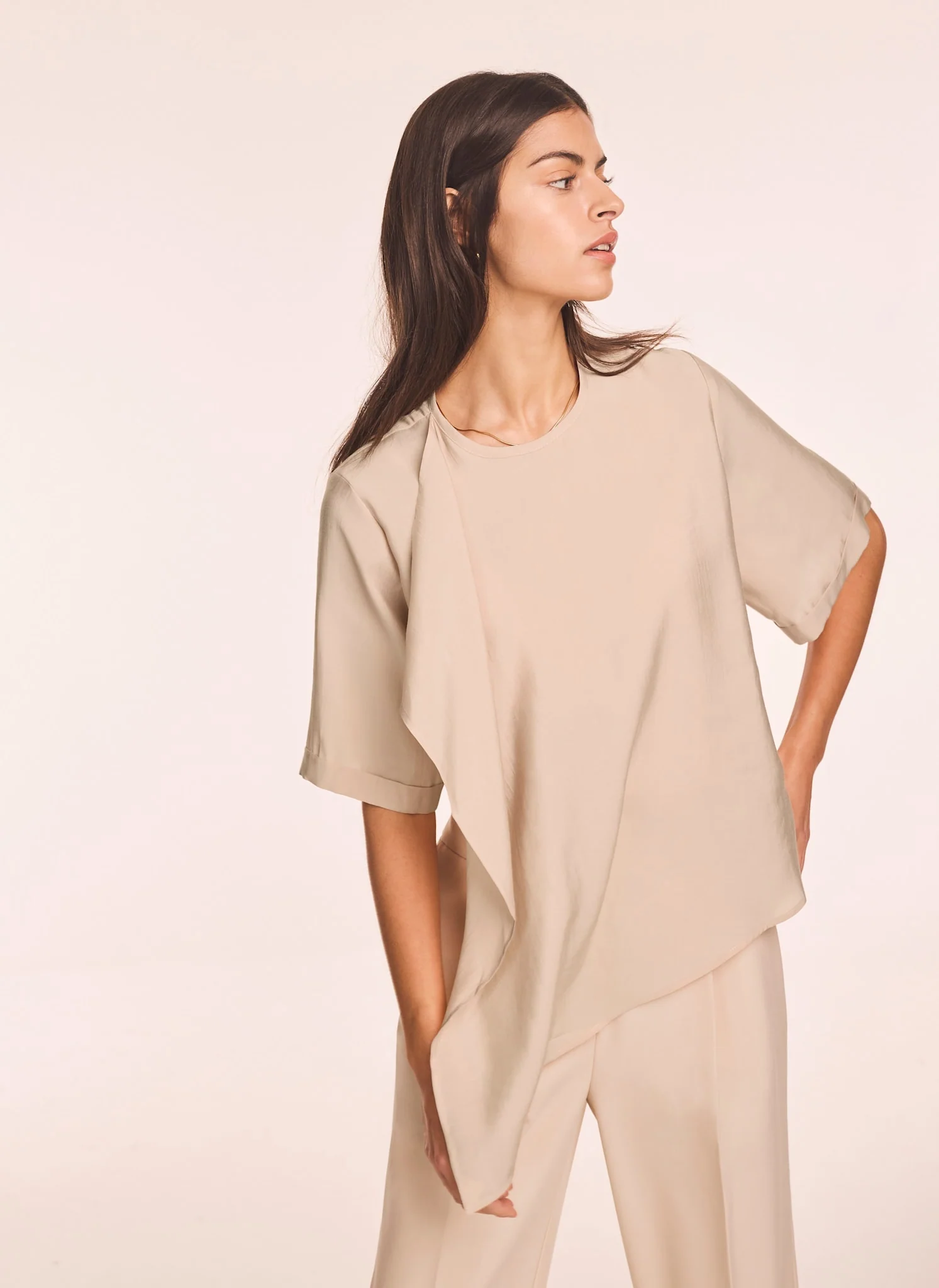 Neutral Asymmetric Detail Top - Image 5