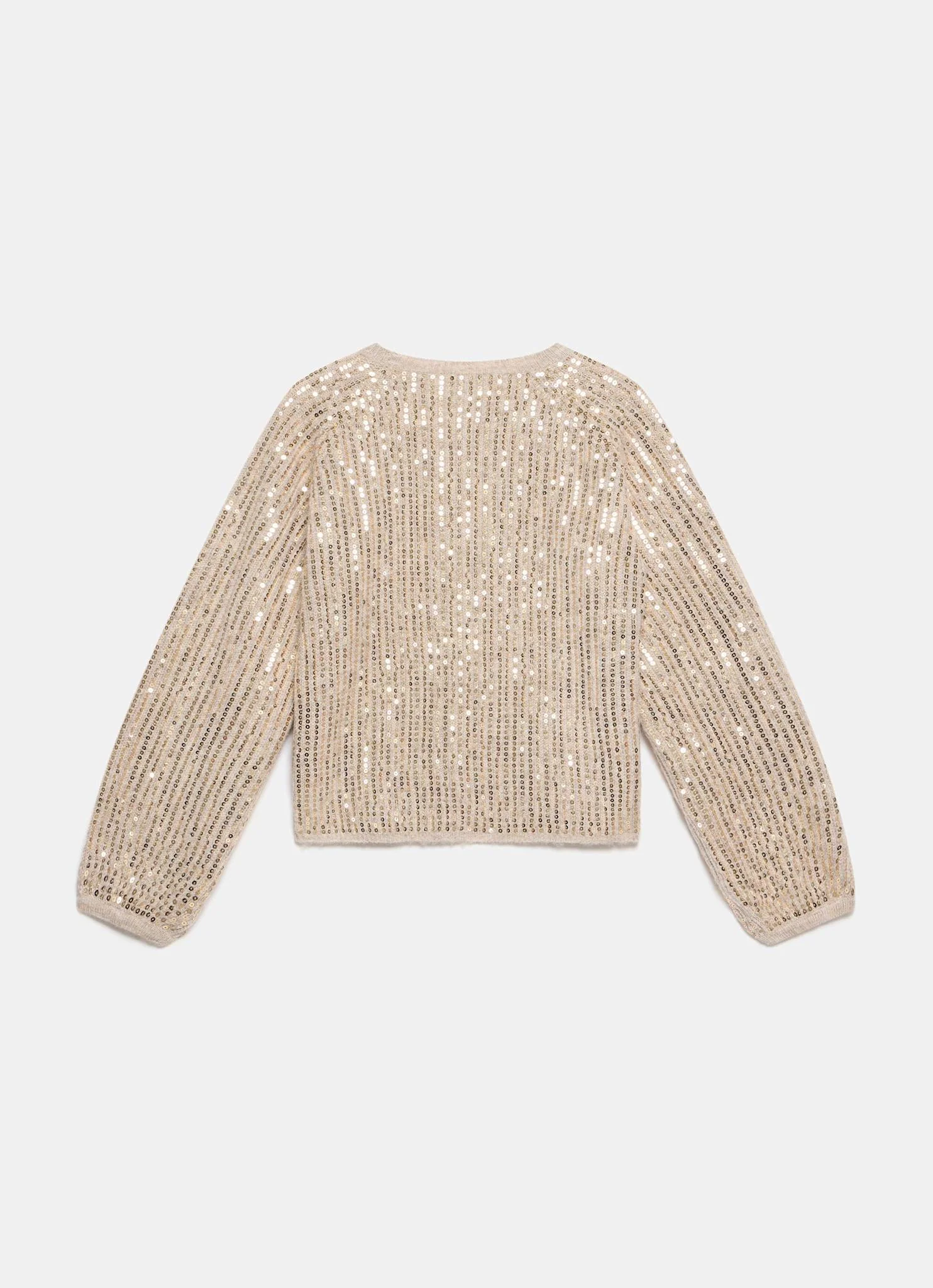 Neutral Sequin Embellished Jumper - Image 7