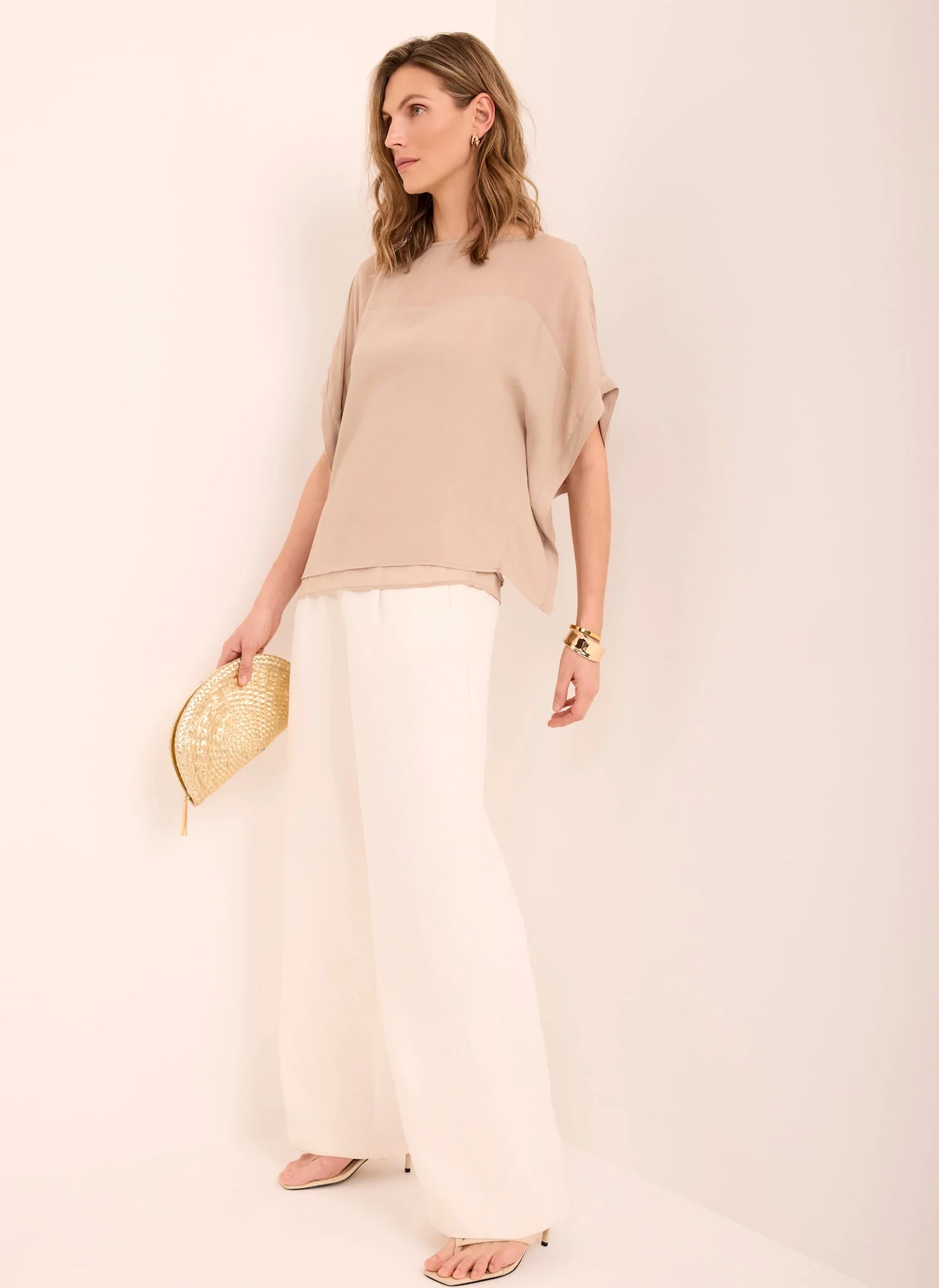 Neutral Sheer Panel Top - Image 2