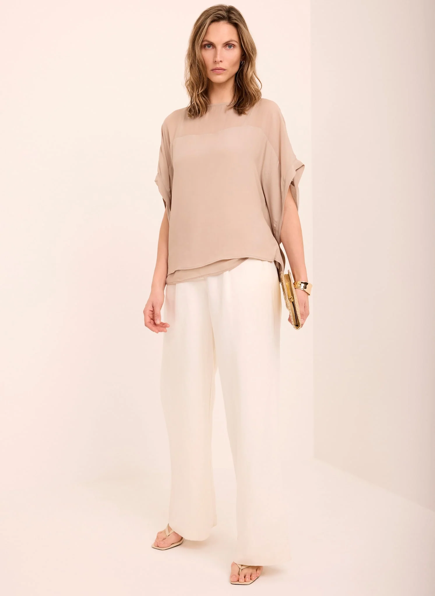 Neutral Sheer Panel Top - Image 5