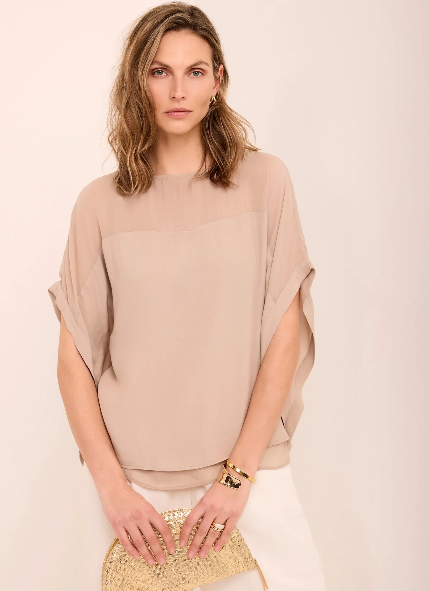 Neutral Sheer Panel Top - Image 6