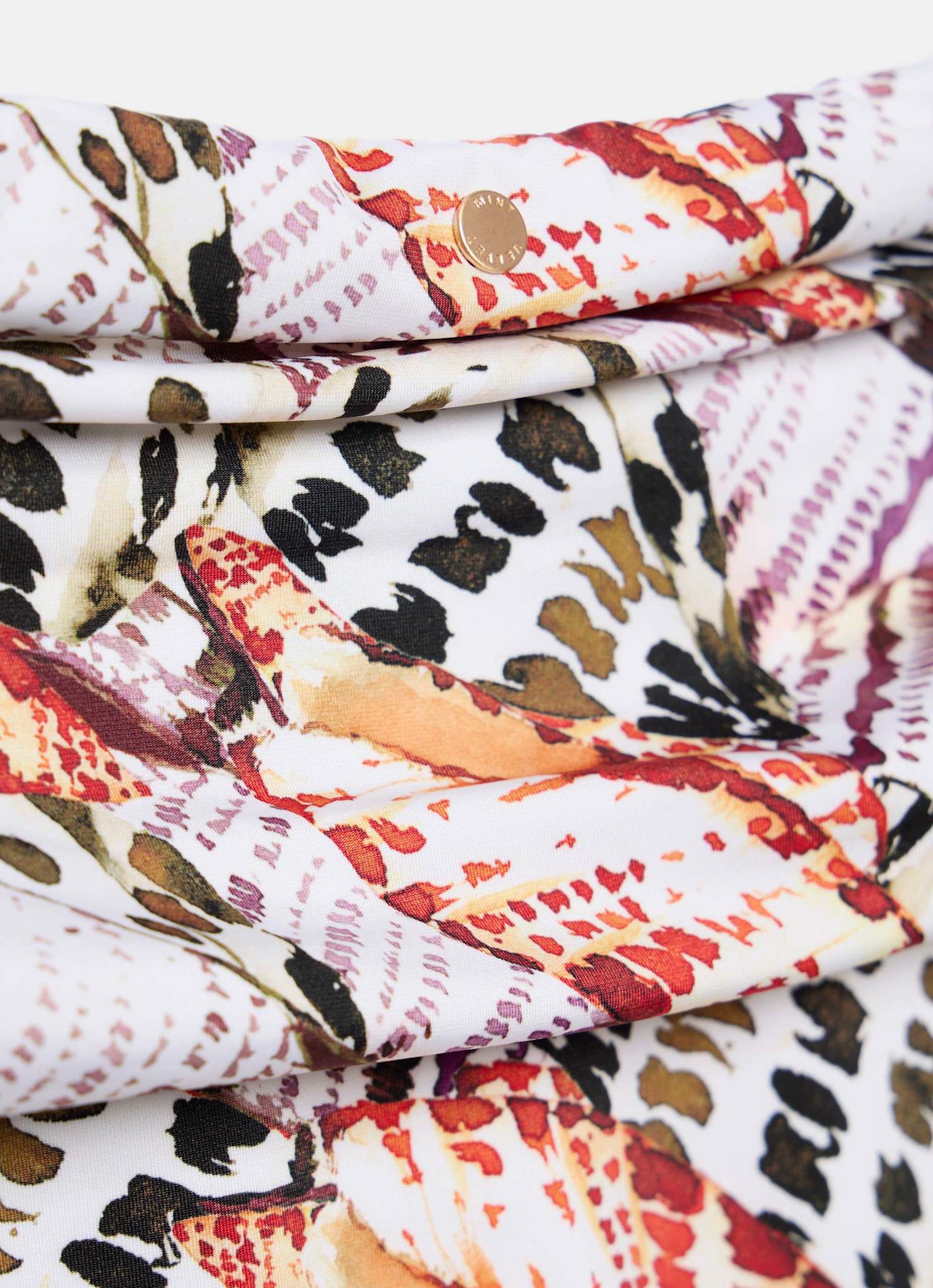 Neutral Printed High Waisted Bikini Bottoms - Image 8